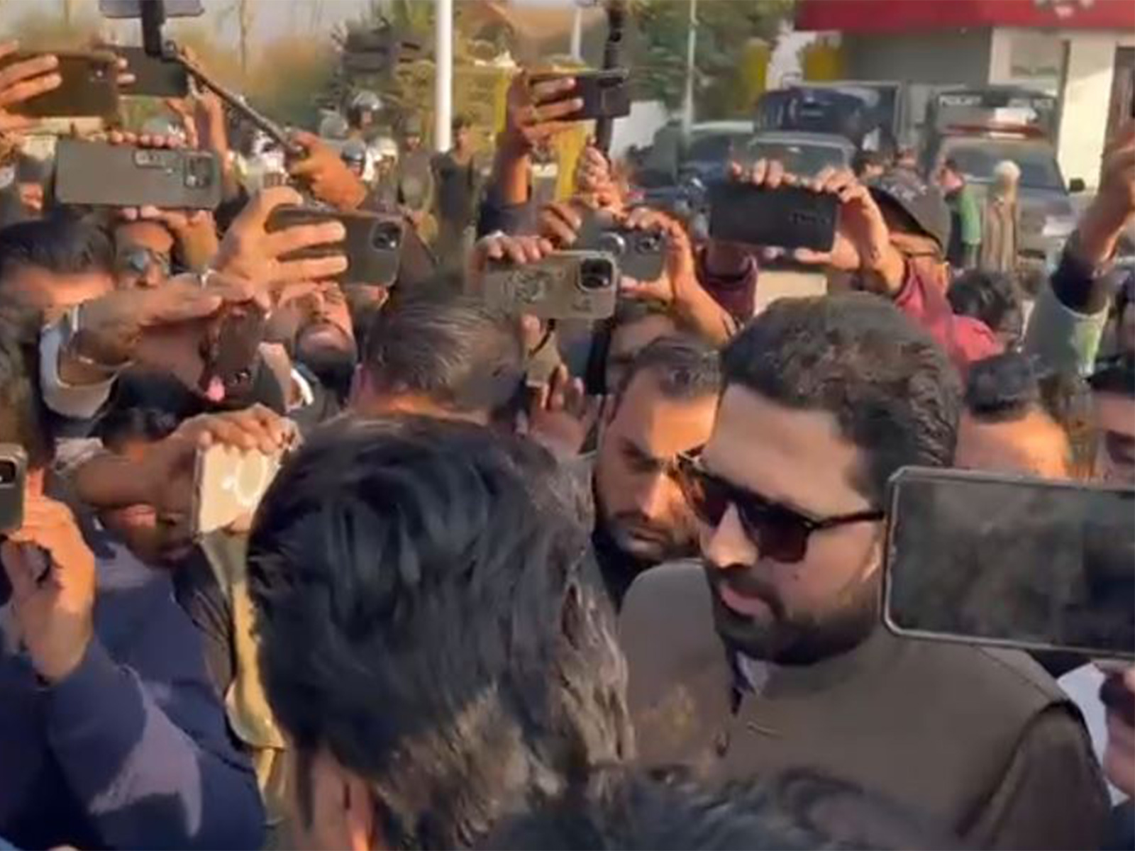 KP CM Afridi along with PTI supporters rally outside Adiala Jail (File Photo/ANI) KP CM Afridi along with PTI supporters rally outside Adiala Jail (File Photo/ANI)