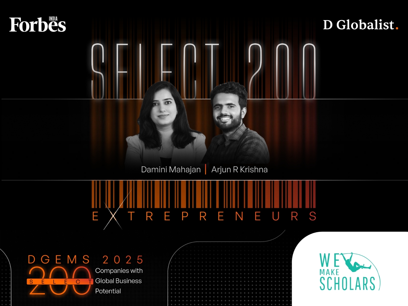 WeMakeScholars Recognised as a Leading Education Finance Innovator in Forbes India DGEMS 2025