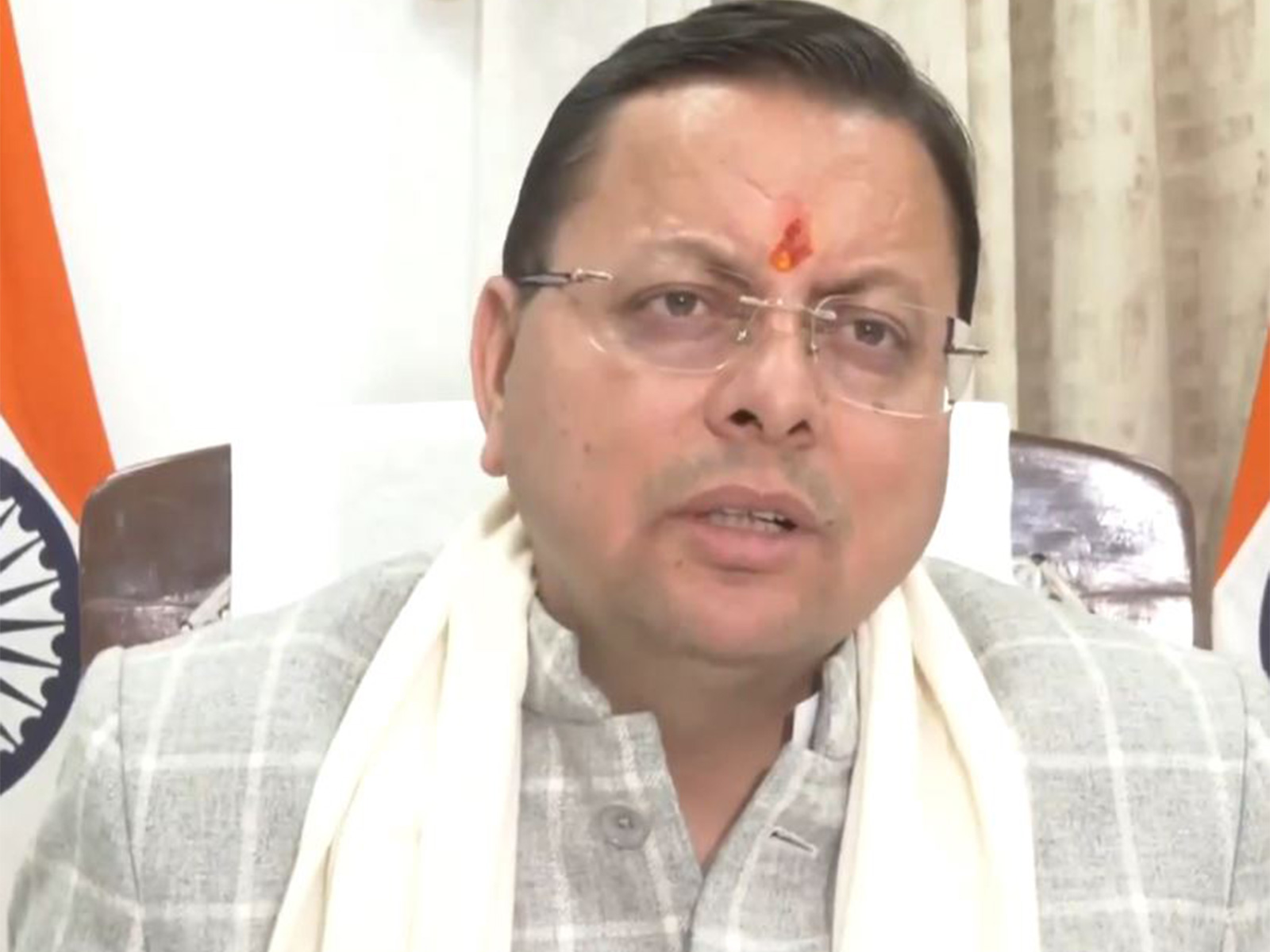 Uttarakhand Chief Minister Pushkar Singh Dhami (Photo/ANI)