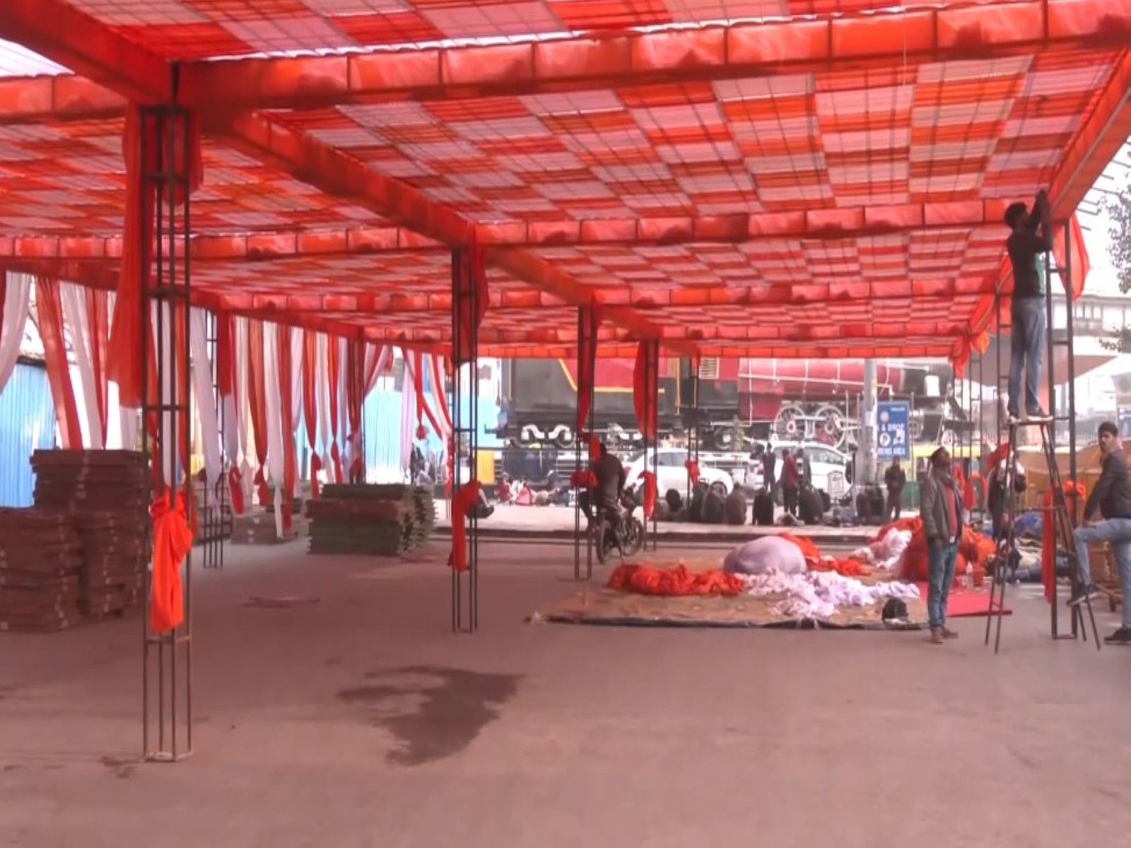 Visuals from Varanasi Railway Statiom(Photo/ANI) Visuals from Varanasi Railway Statiom(Photo/ANI)