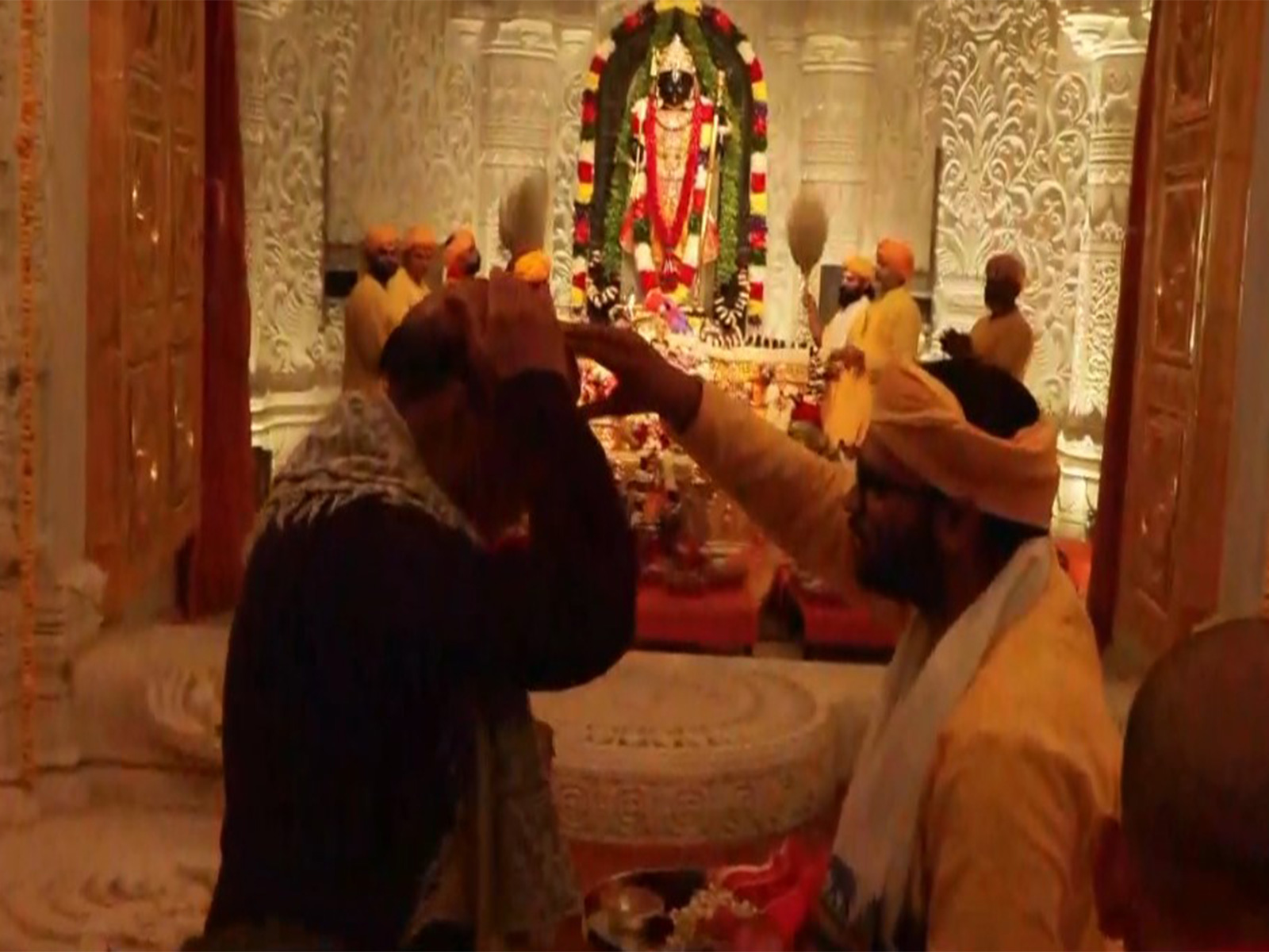 Rajanth Singh offers prayers at Ram Janmbhoomi Temple (Photo/ANI) Rajanth Singh offers prayers at Ram Janmbhoomi Temple (Photo/ANI)