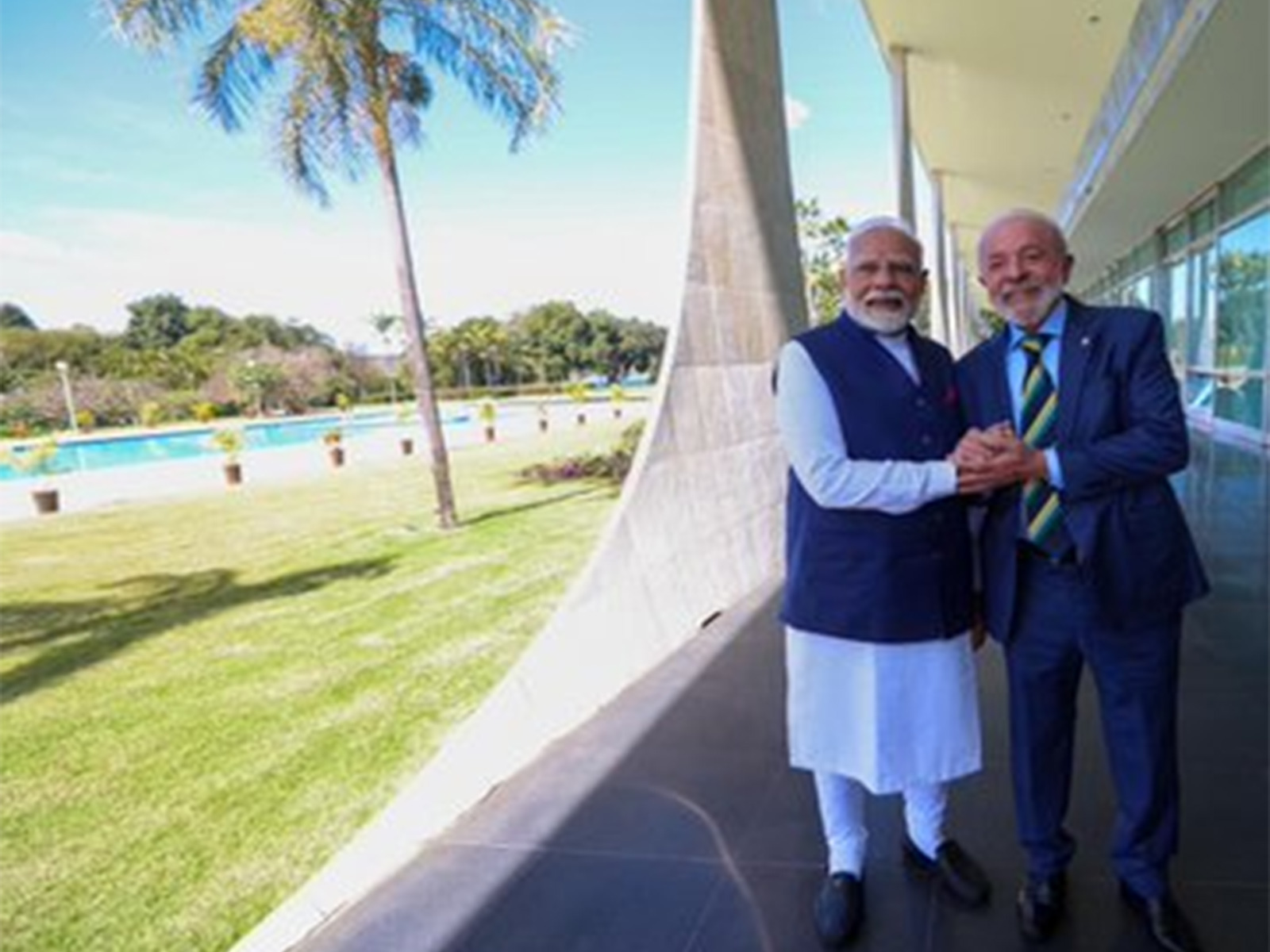 Prime Minister Narendra Modi and Brazilian President Luiz Inacio Lula da Silva (Photo/ X@narendramodi)