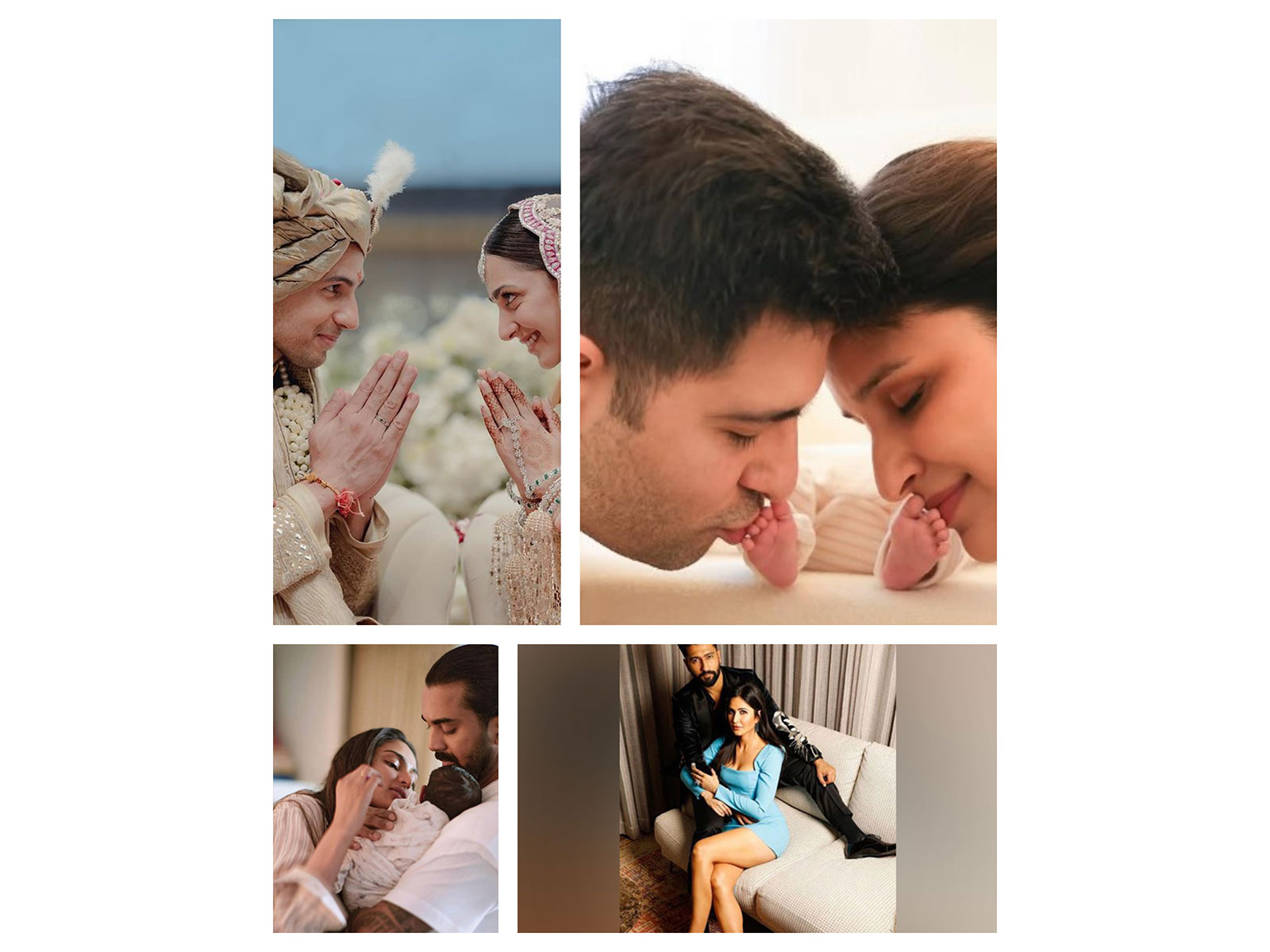 Real life jodis of some celebrities (Image source: Instagram handles of Katrina, Sidharth, Parineeti and Athiya)