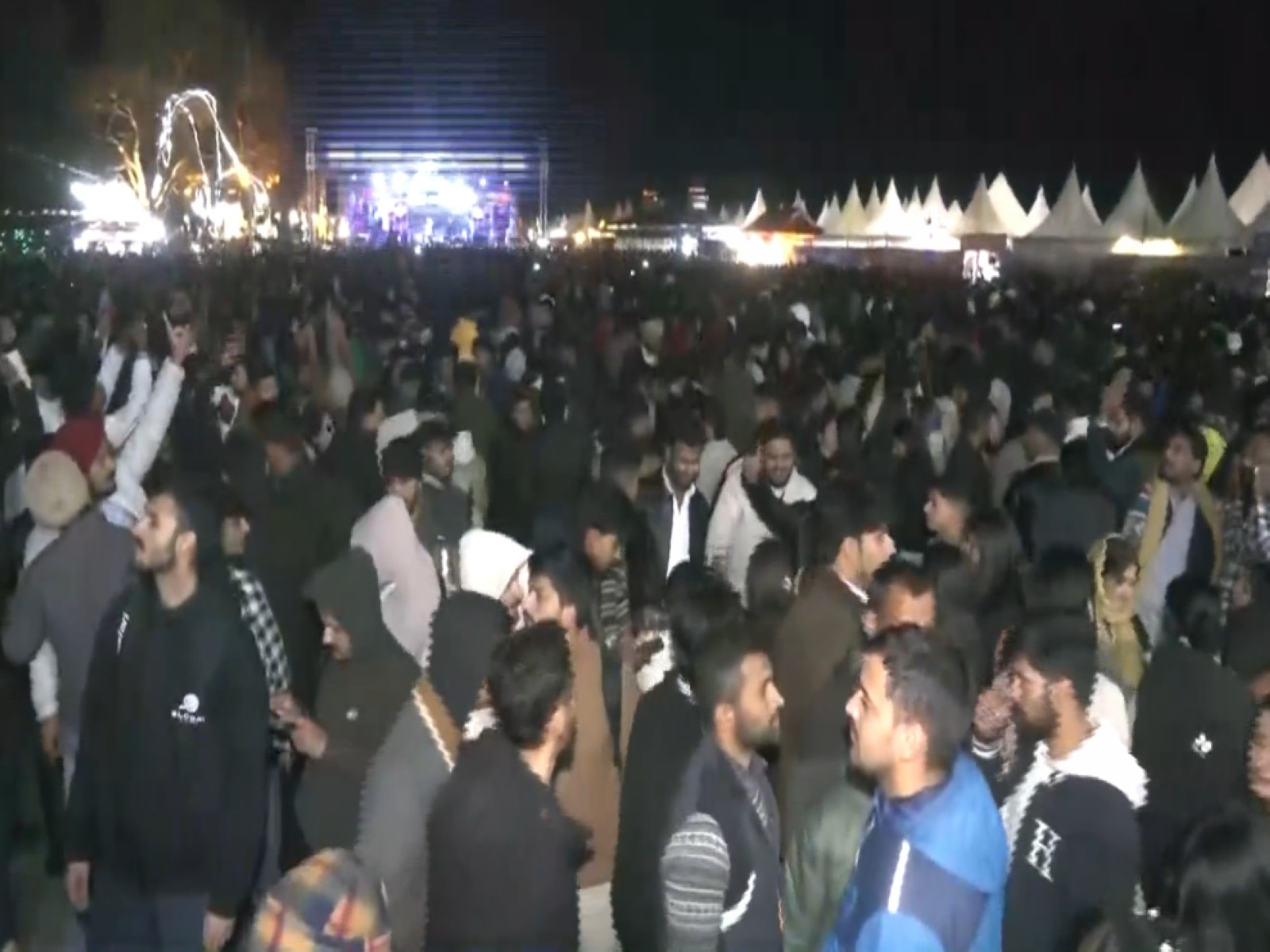 New Year celebration at Shimla's Ridge ground (Photo/ANI)