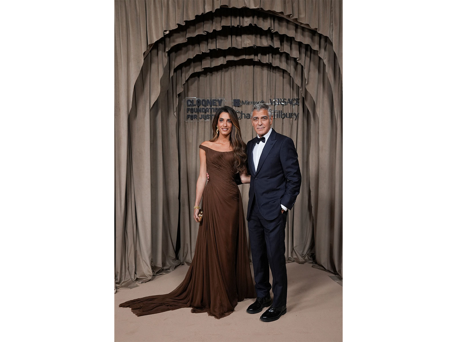 Actor George Clooney and his wife Amal Clooney (File Photo/Reuters)