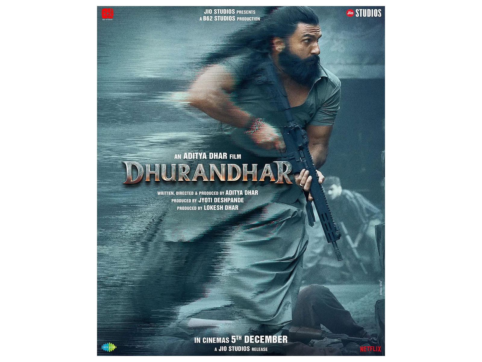 Dhurandhar poster (Photo/Instagram@officialjiostudios) Dhurandhar poster (Photo/Instagram@officialjiostudios)