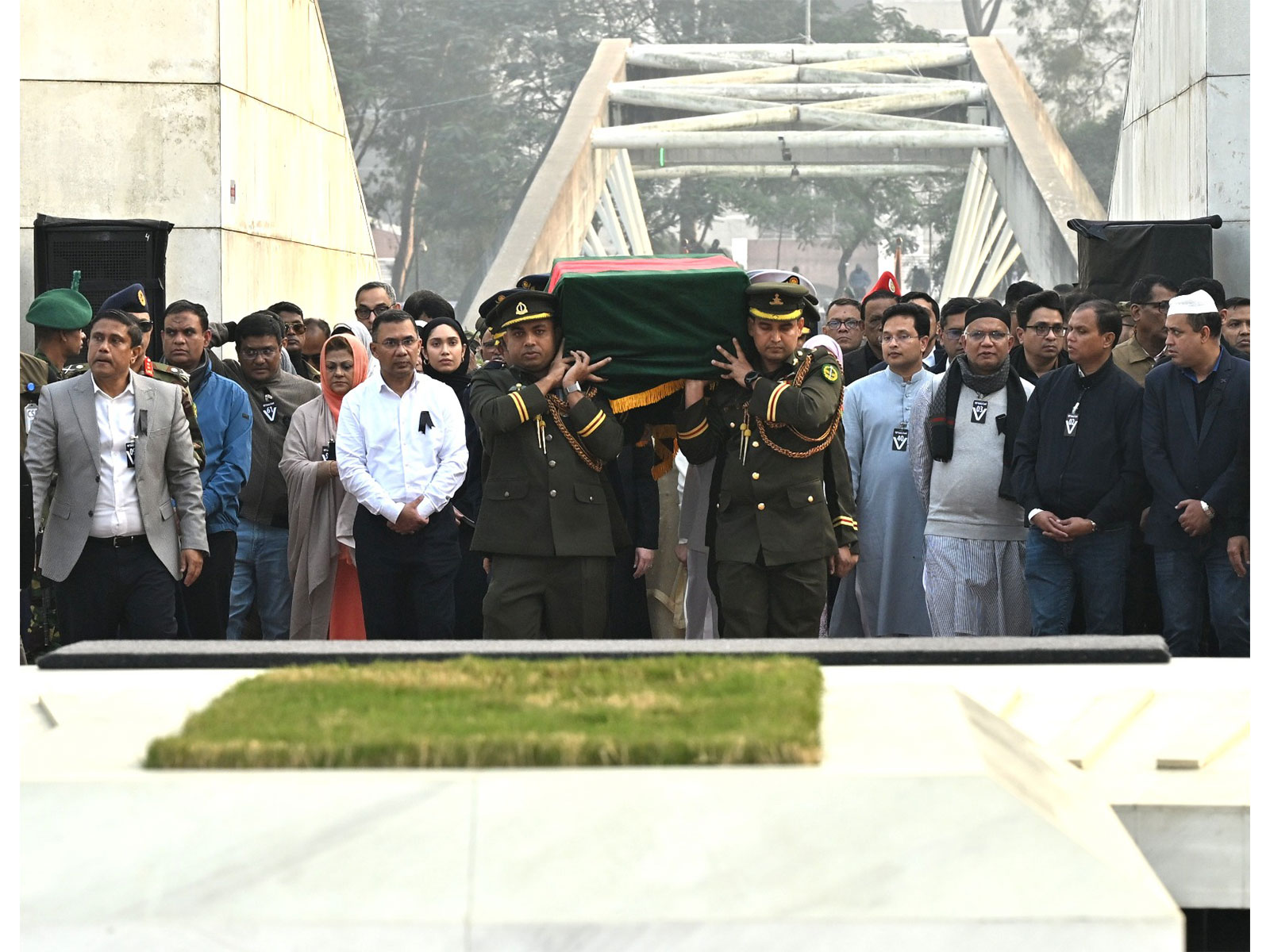 Former PM of Bangladesh, Khaleda Zia being laid to rest (Photo: X@trahmanbnp)