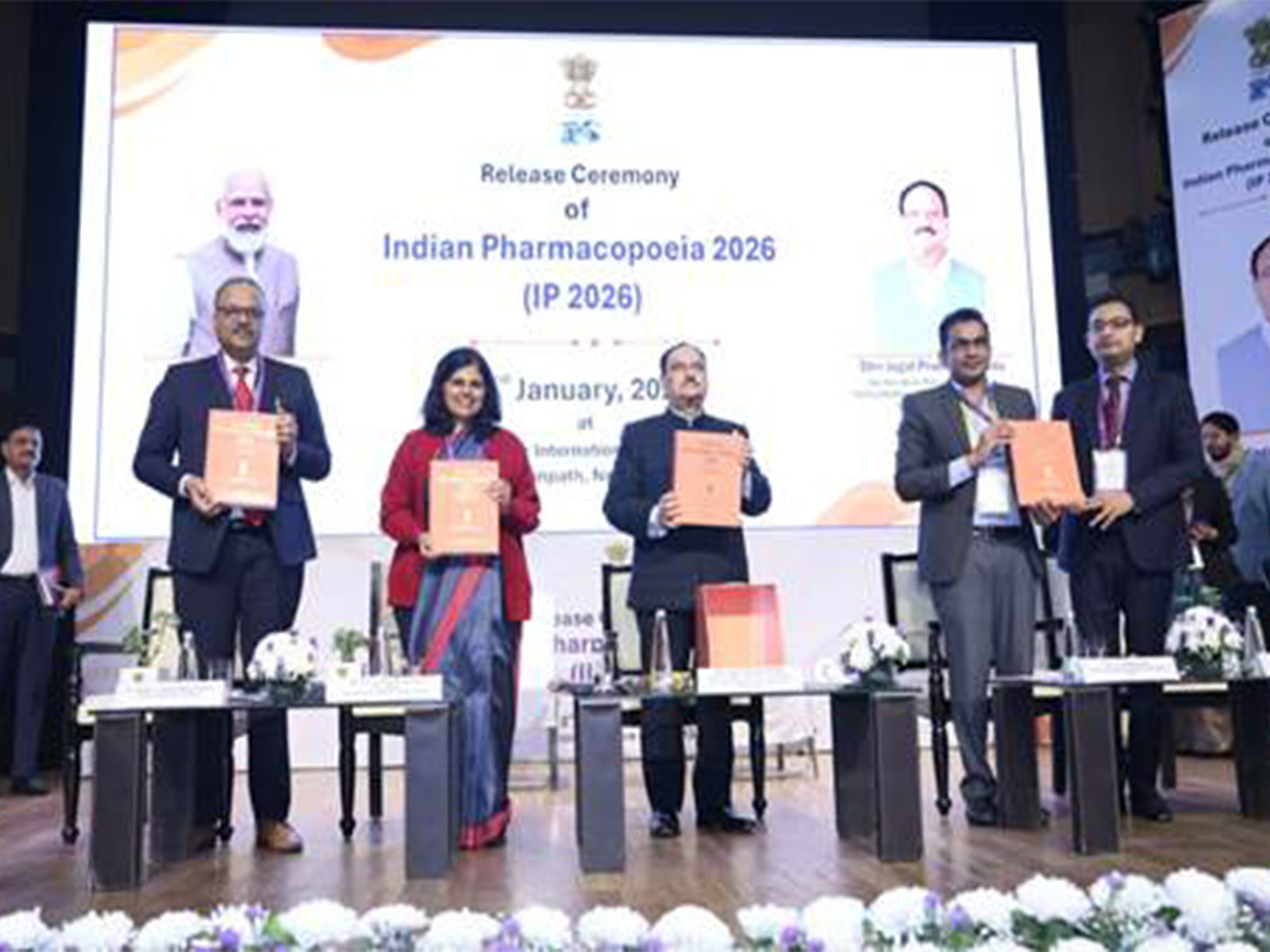 JP Nadda releases 10th edition of Indian Pharmacopoeia 2026 (Photo/PIB)