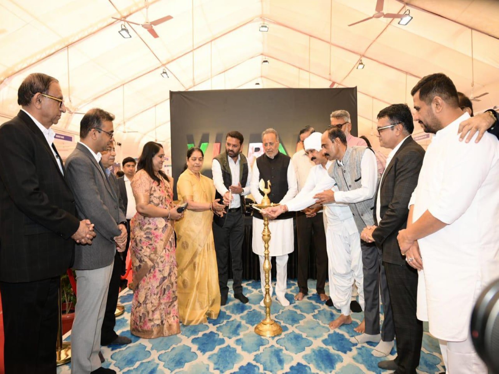 Gujarat Minister Arjun Modhwadia inaugurating Vibrant Gujarat Regional Conference (Photo/Gujarat CMO)