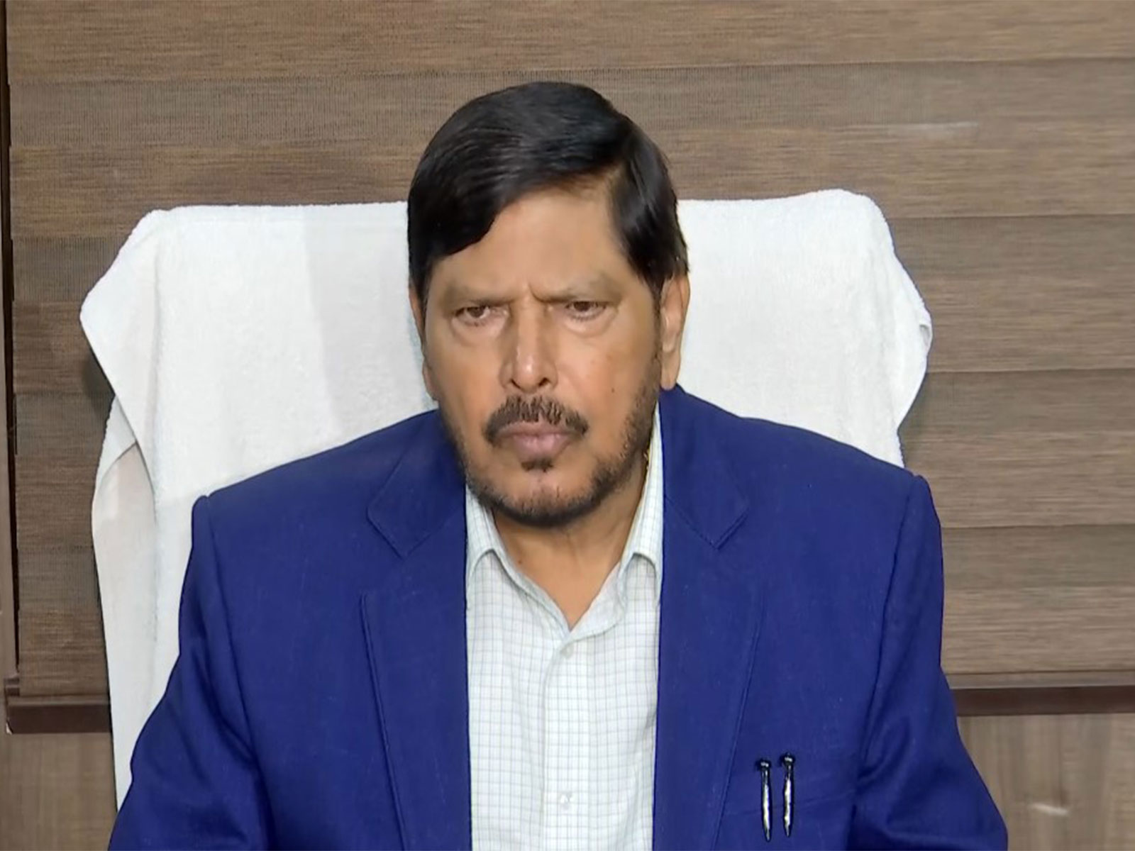 Union Minister and Republican Party of India (RPI) chief Ramdas Athawale. (Photo/ANI)