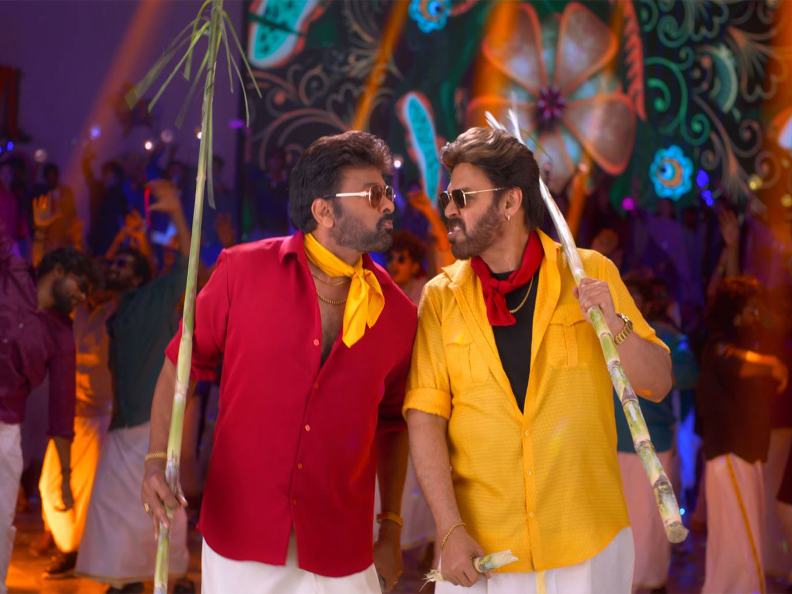 Chiranjeevi and Venkatesh Daggubati (Photo/Instagram@ SHINEscreens)