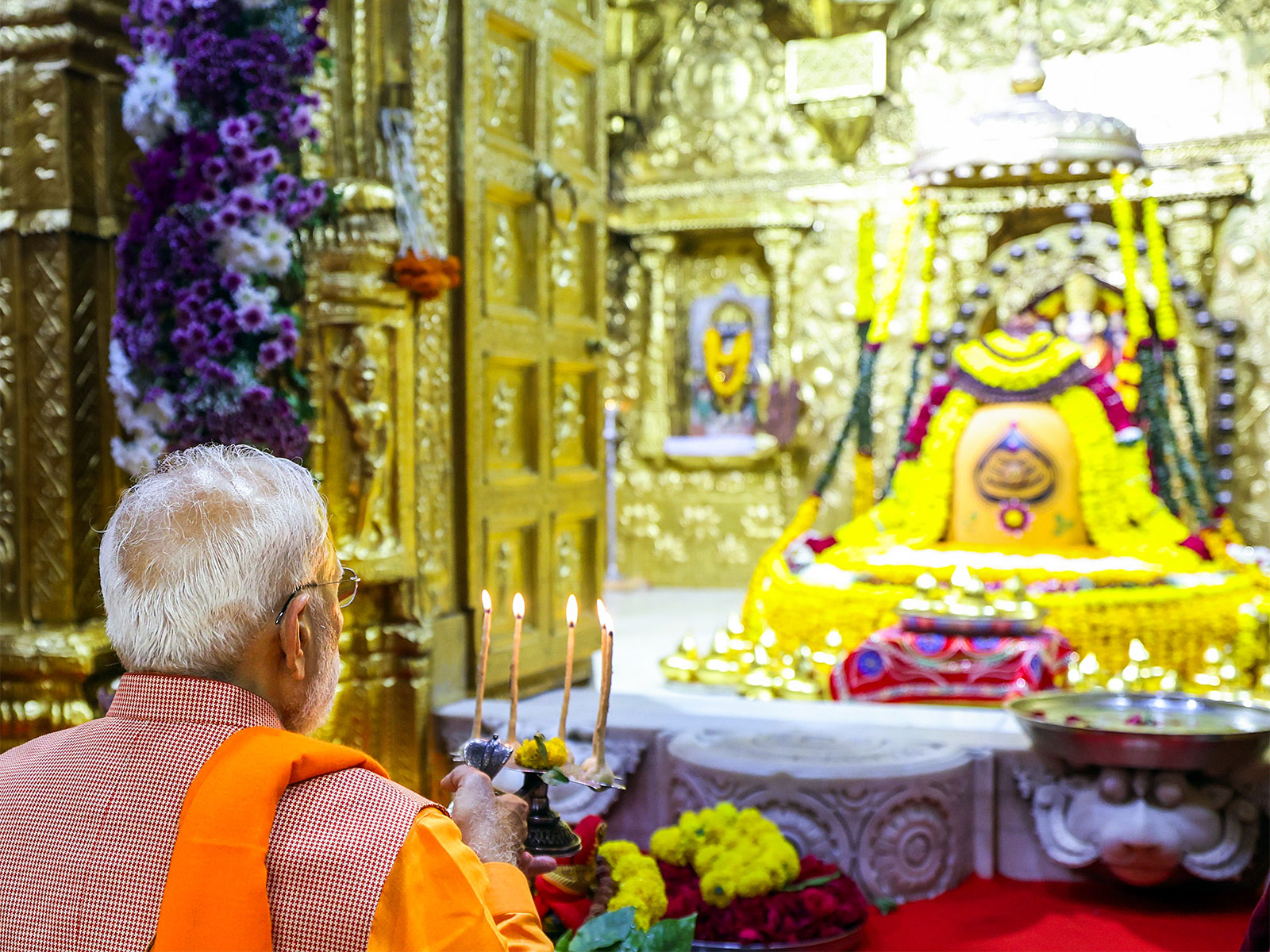 Prime Minister Narendra Modi visited Somnath Temple (File photo/ANI)