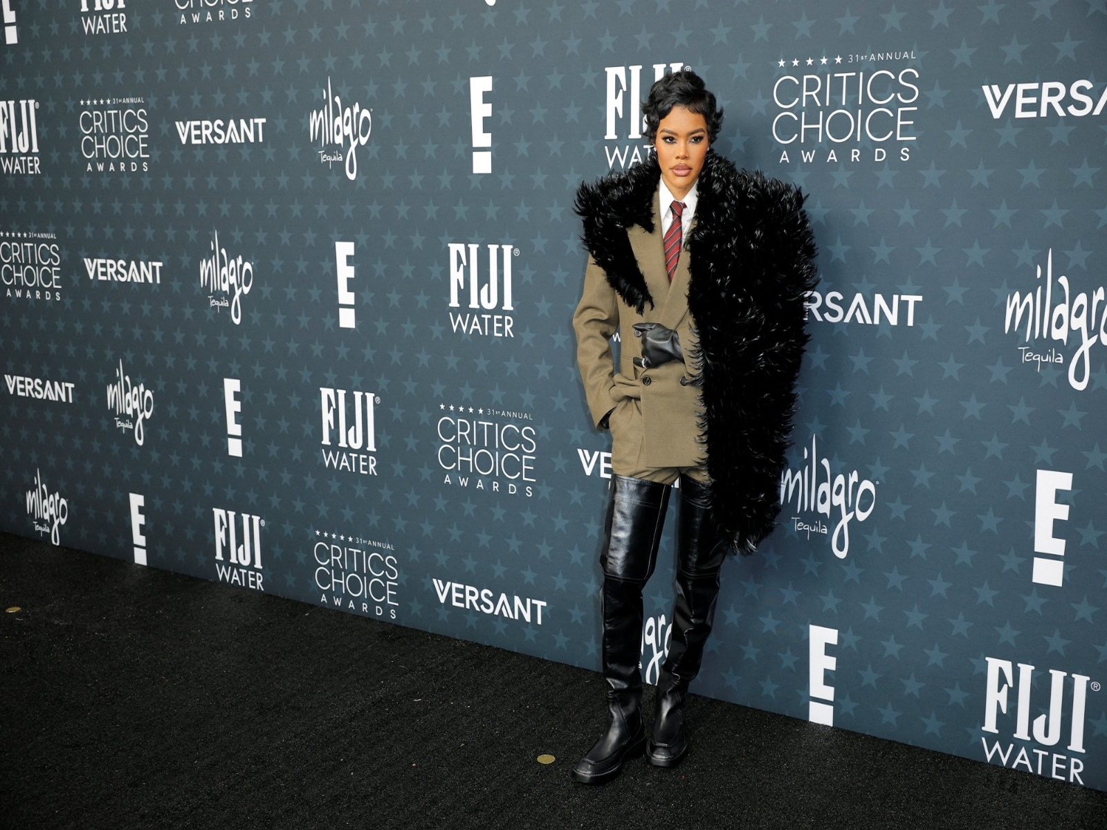 Teyana Taylor attends the 31st annual Critics Choice Awards (Image source/Reuters) Teyana Taylor attends the 31st annual Critics Choice Awards (Image source/Reuters)