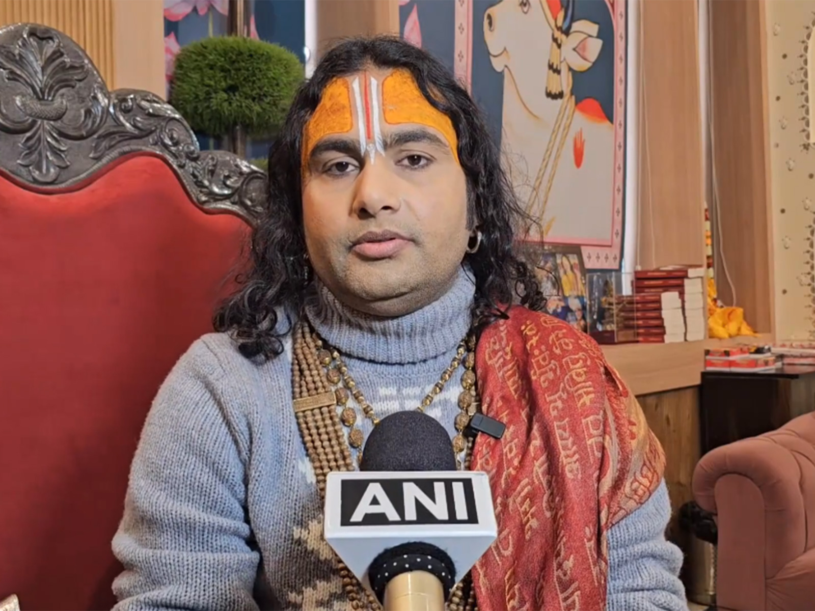 Spiritual orator Aniruddhacharya (Photo/ANI)