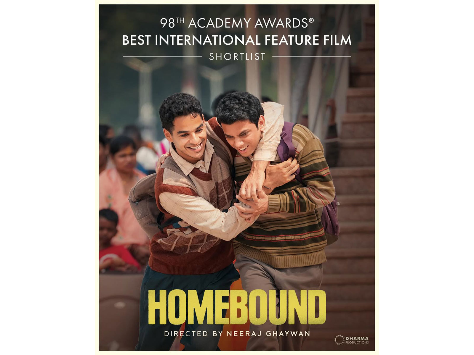 Homebound poster (Photo/Instagram@dharmamovies)