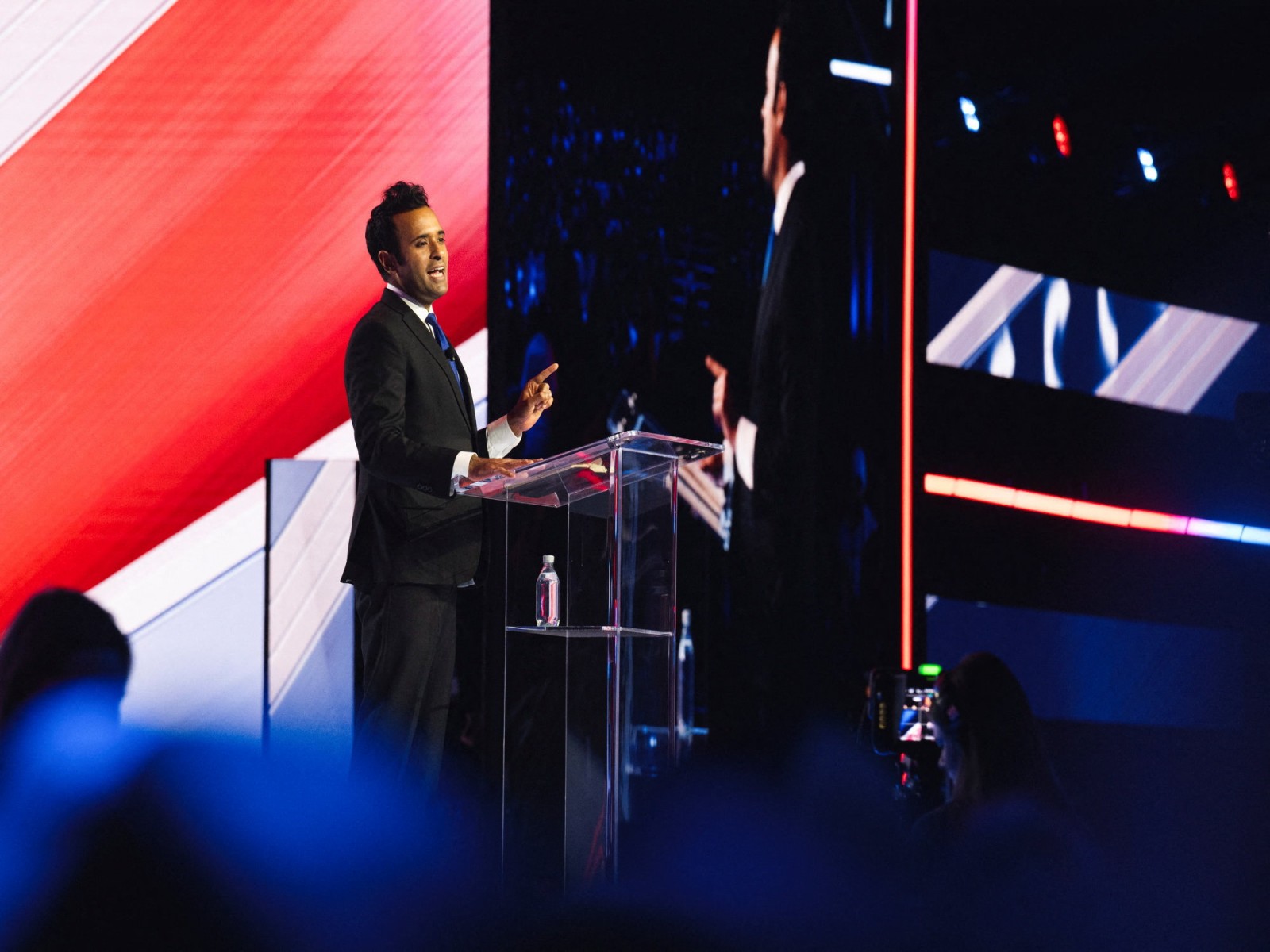 Vivek Ramaswamy speaks during AmericaFest, Turning Point USA summit (File Photo/Reuters)