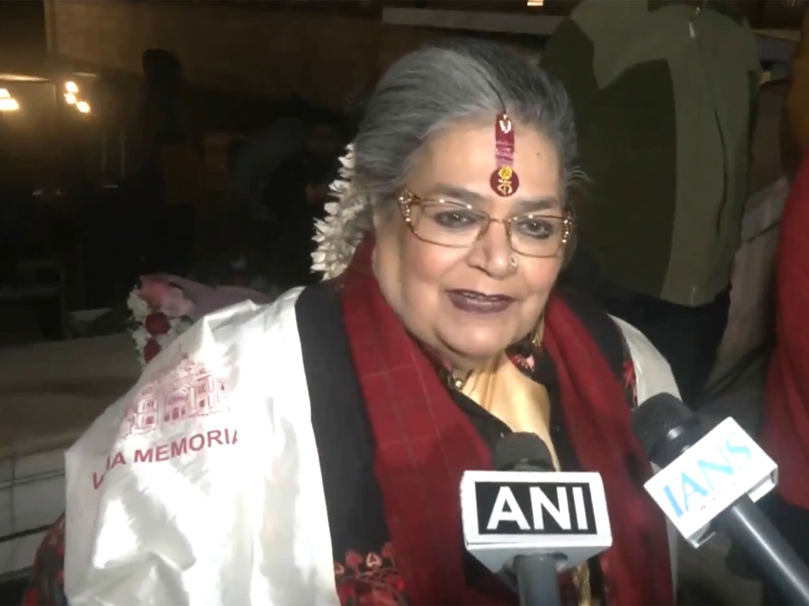 Veteran singer Usha Uthup (Image source: ANI)