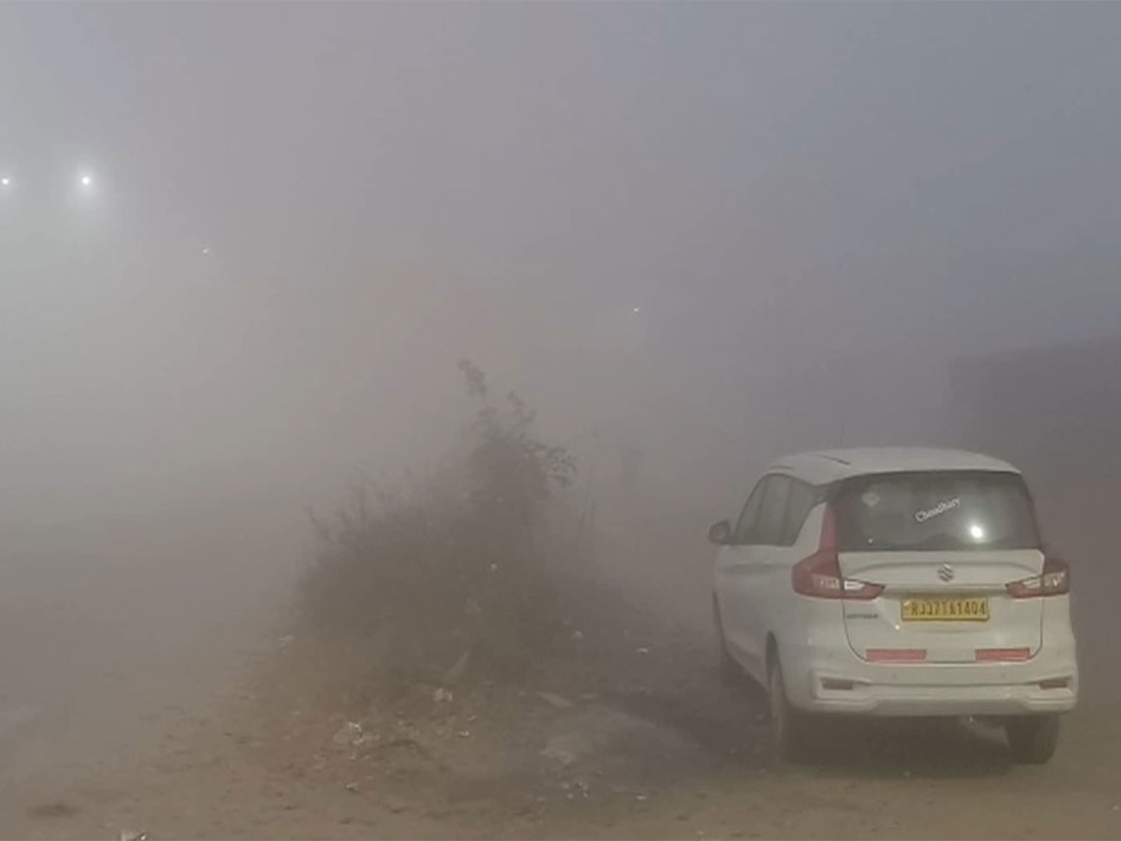 Fog in Jaipur (Photo/ANI)