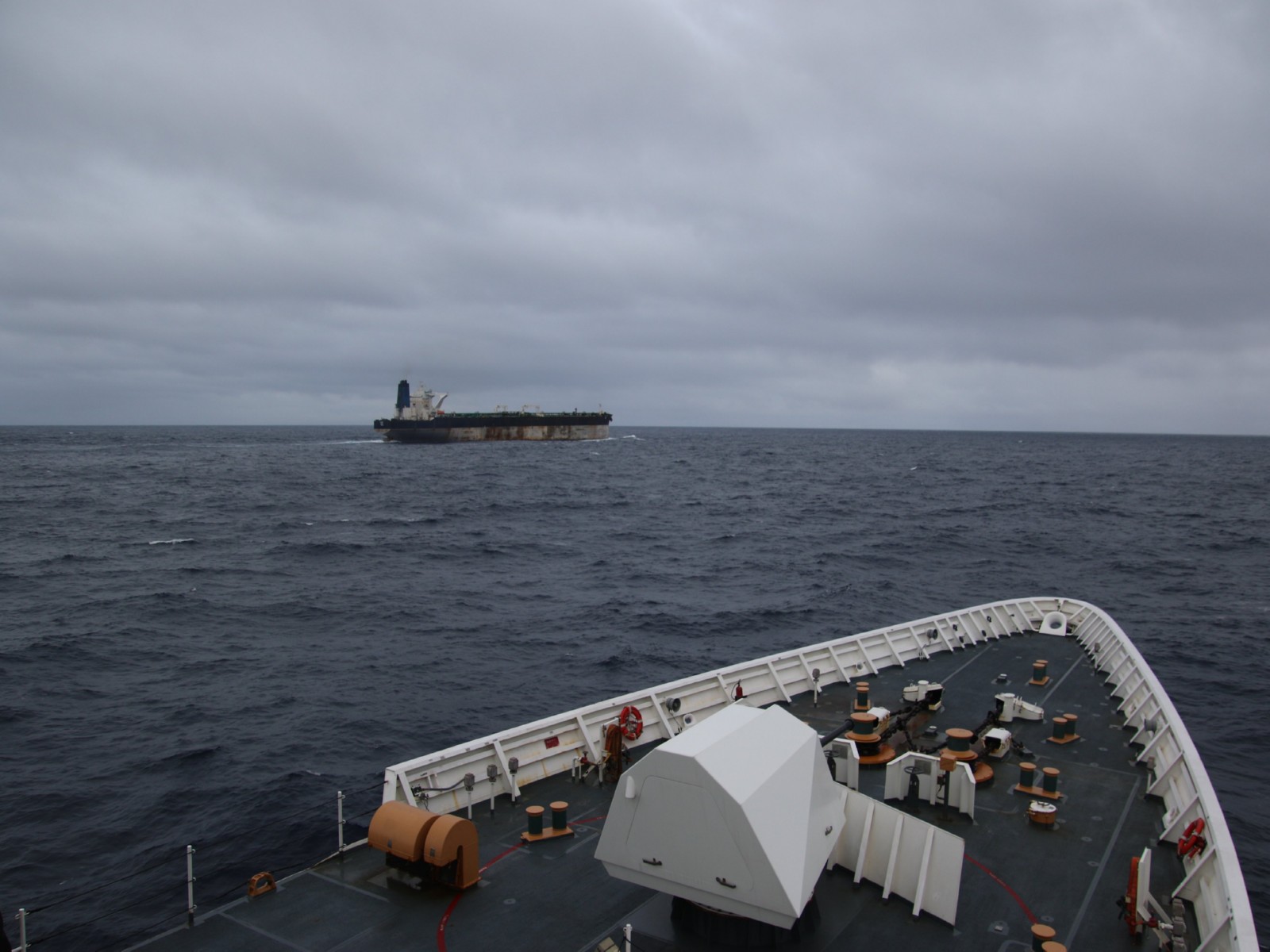 US seizes Russian tanker after weeks‑long chase (Photo/X@US_EUCOM)