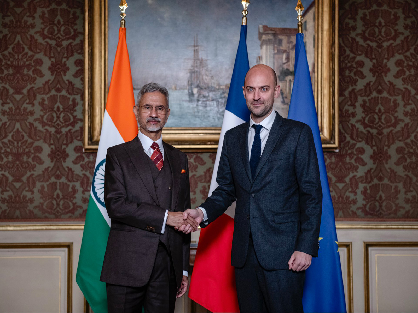 EAM Jaishankar meets French counterpart Jean-Noël Barrot (Photo/ X@DrSJaishankar)