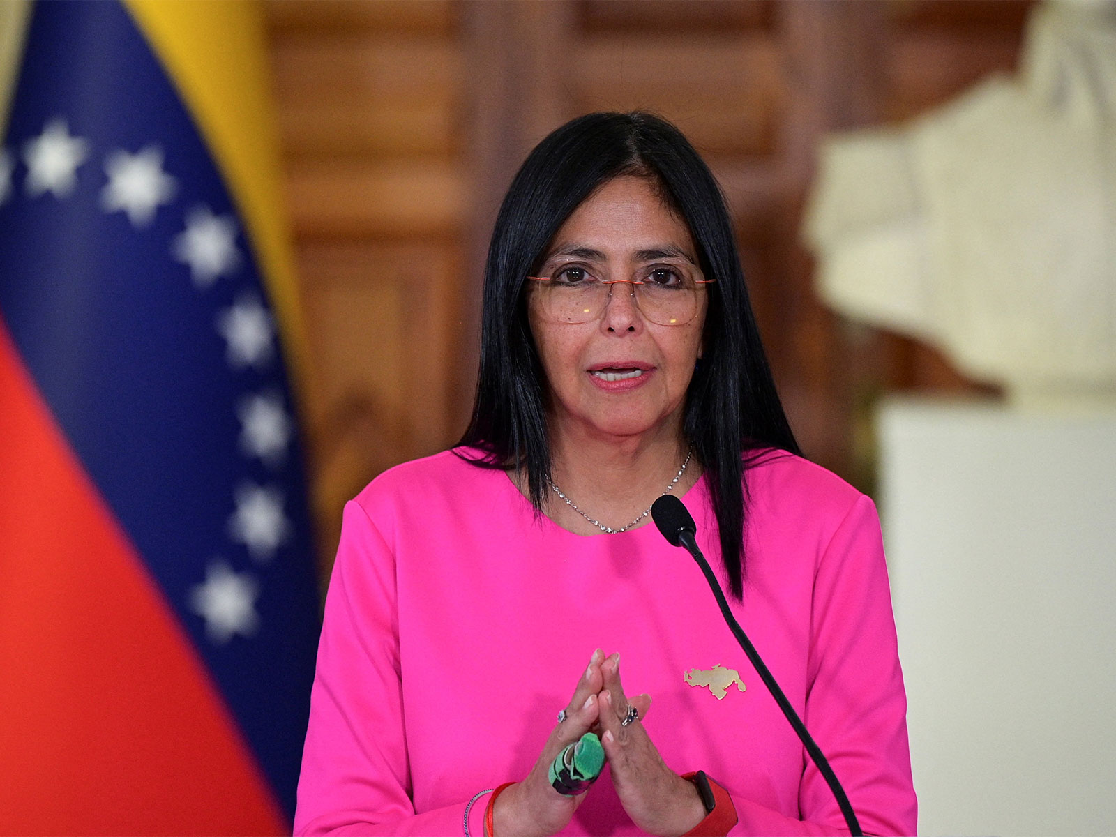 Venezuela’s interim president Delcy Rodríguez (File Photo/Reuters)
