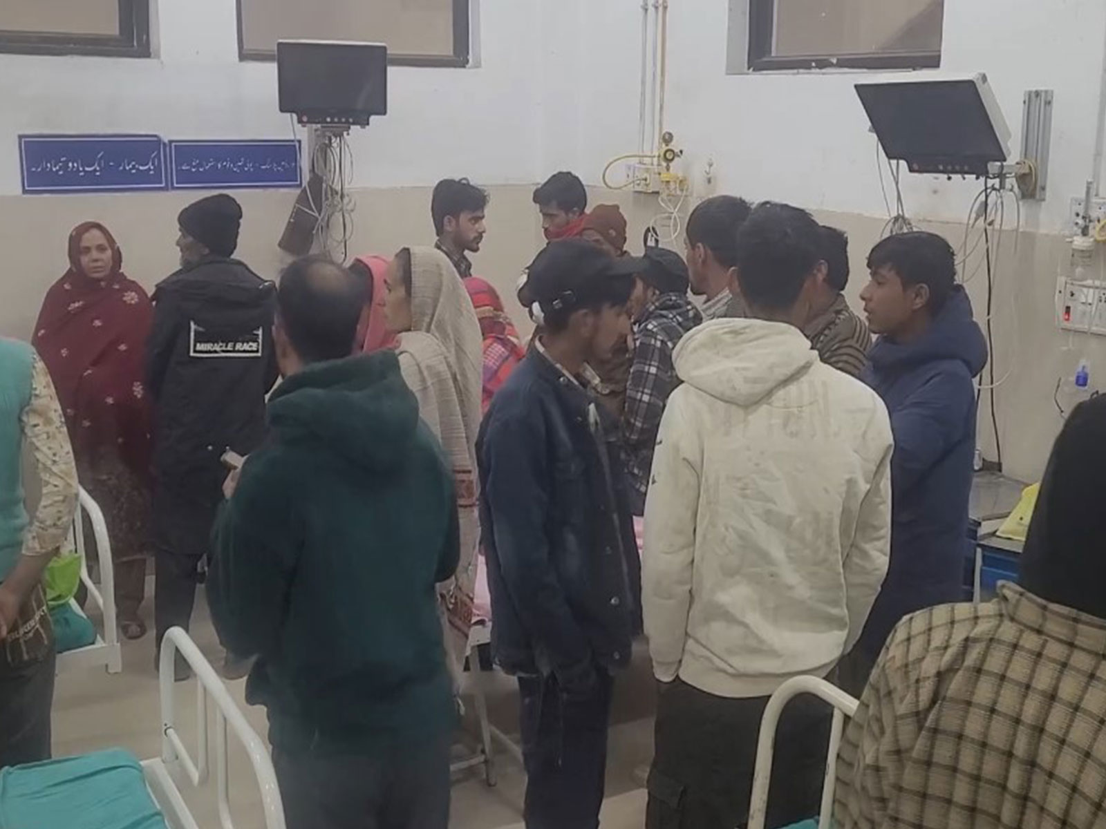 Injured people in the district hospital, Poonch, Jammu and Kashmir (Photo/ANI)