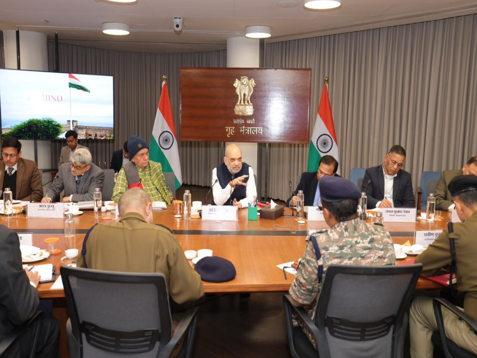 J-K Security Review Meet (Photo/ANI)