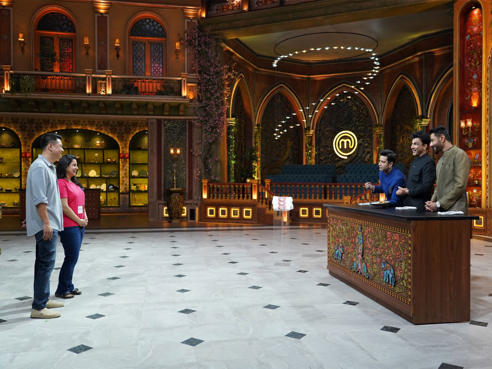 Actor Benaf Dadachandji from the sets of MasterChef India (Photo/Sony LIV)