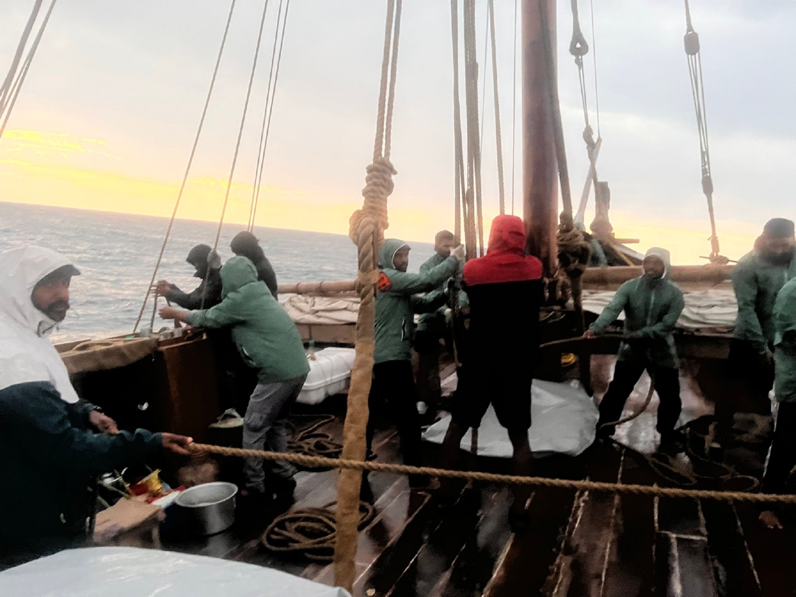 Sanjeev Sanyal shares day 13 update as INSV Kaundinya completes two-thirds of its journey (Photo/X@sanjeevsanyal)
