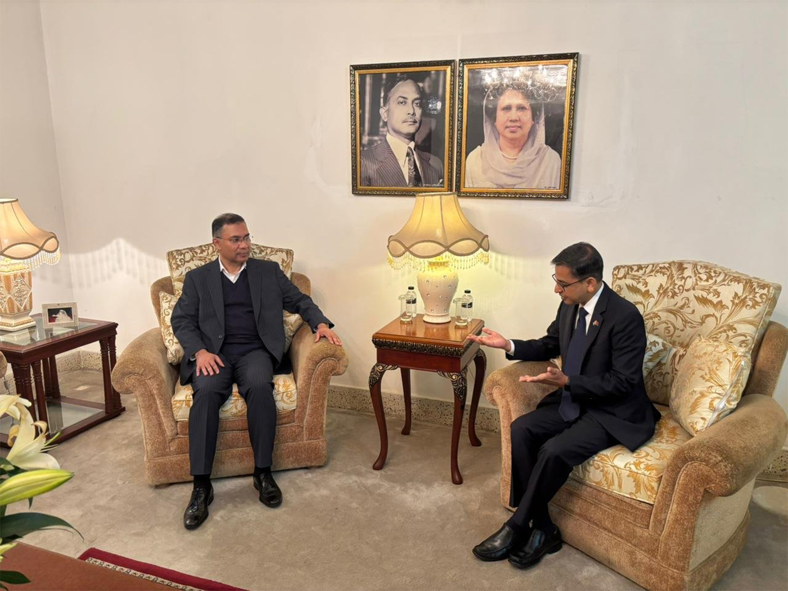 Indian High Commissioner meets BNP chief Tarique Rahman (Photo/ANI) Indian High Commissioner meets BNP chief Tarique Rahman (Photo/ANI)