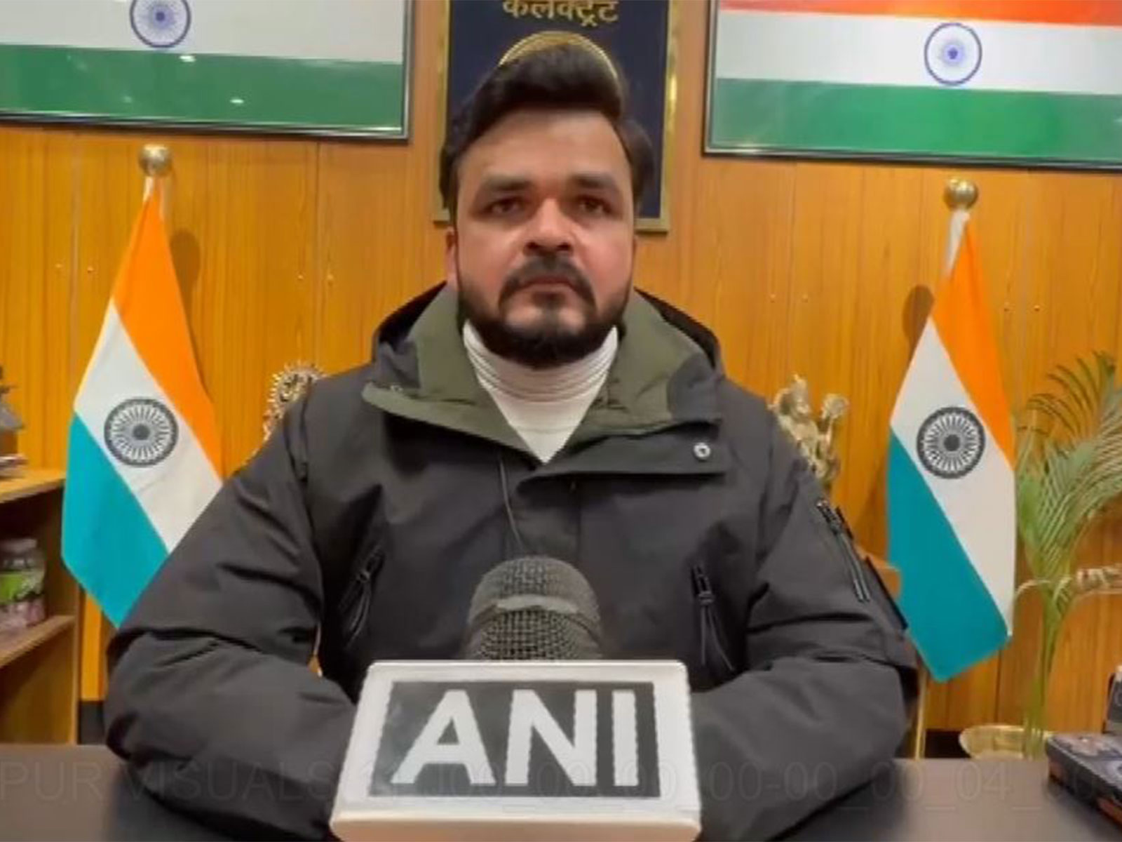Ajay Umar Dwivedi (DM, Rampur) (Photo/ANI)
