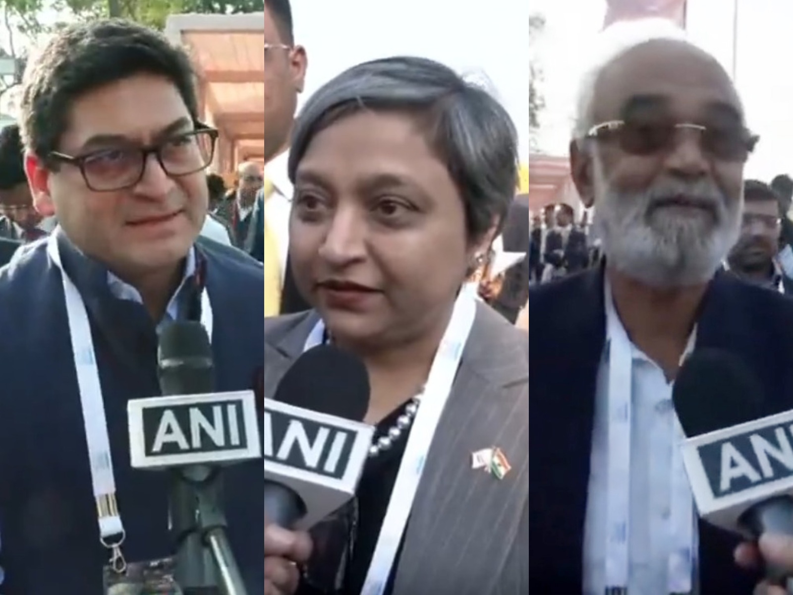 Prashant Ruia (L), Preeti Patel (M), Savji Dhanji Dholakia (R) (Photo/ANI)