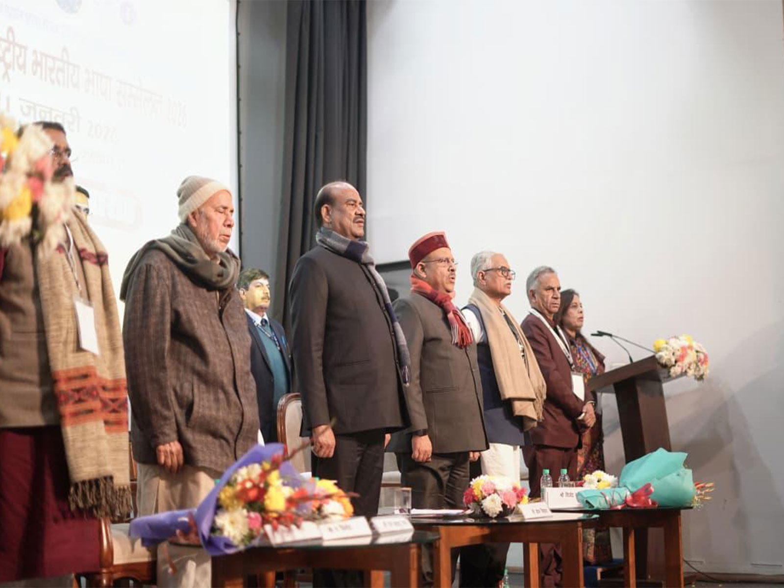 Speaker of the Delhi Legislative Assembly Vijender Gupta at Valedictory Session of the Third International Indian Language Conference (Photo/ANI)