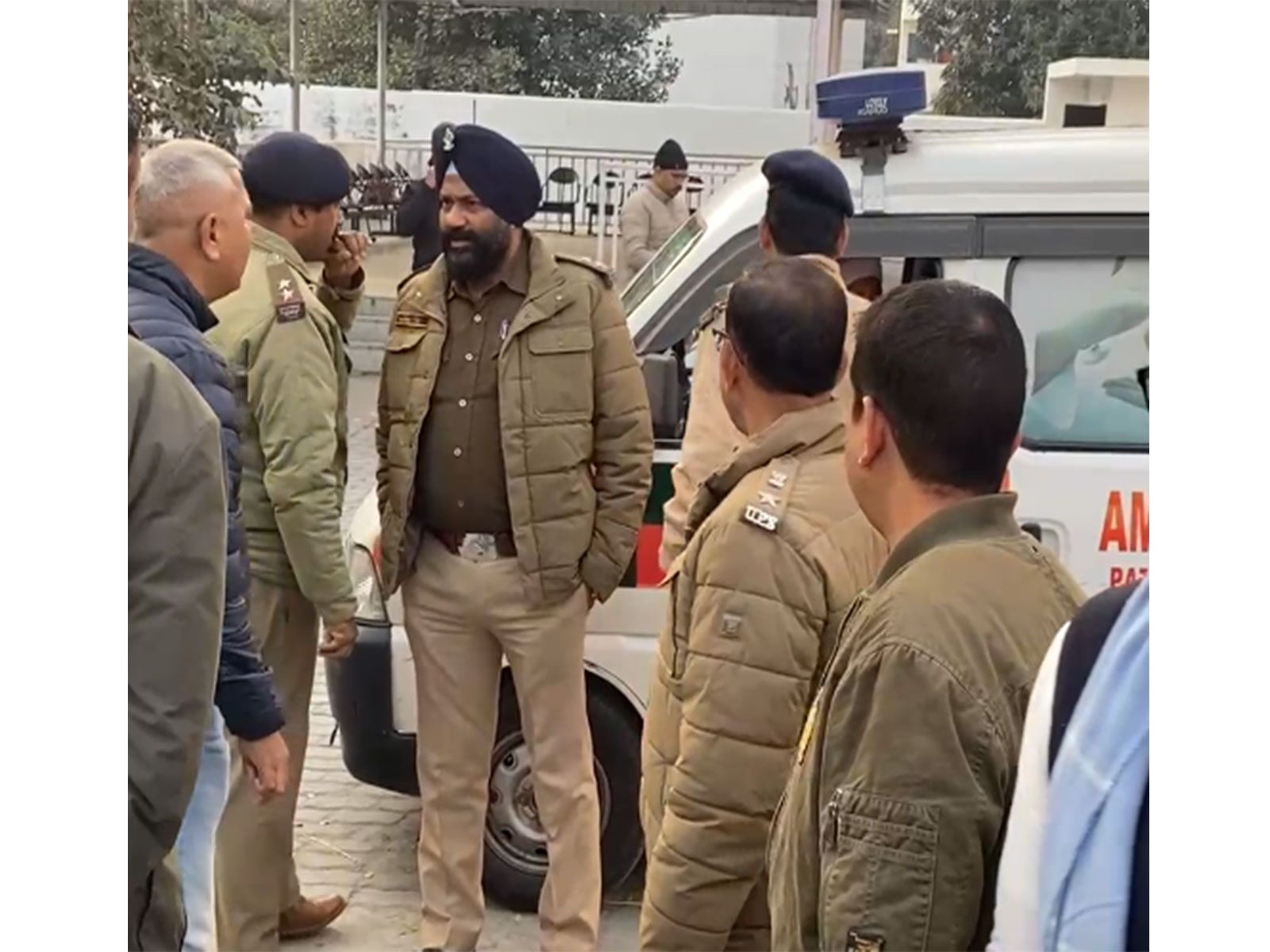 Police after a man commits suicide in Haldwani (Photo/ANI)