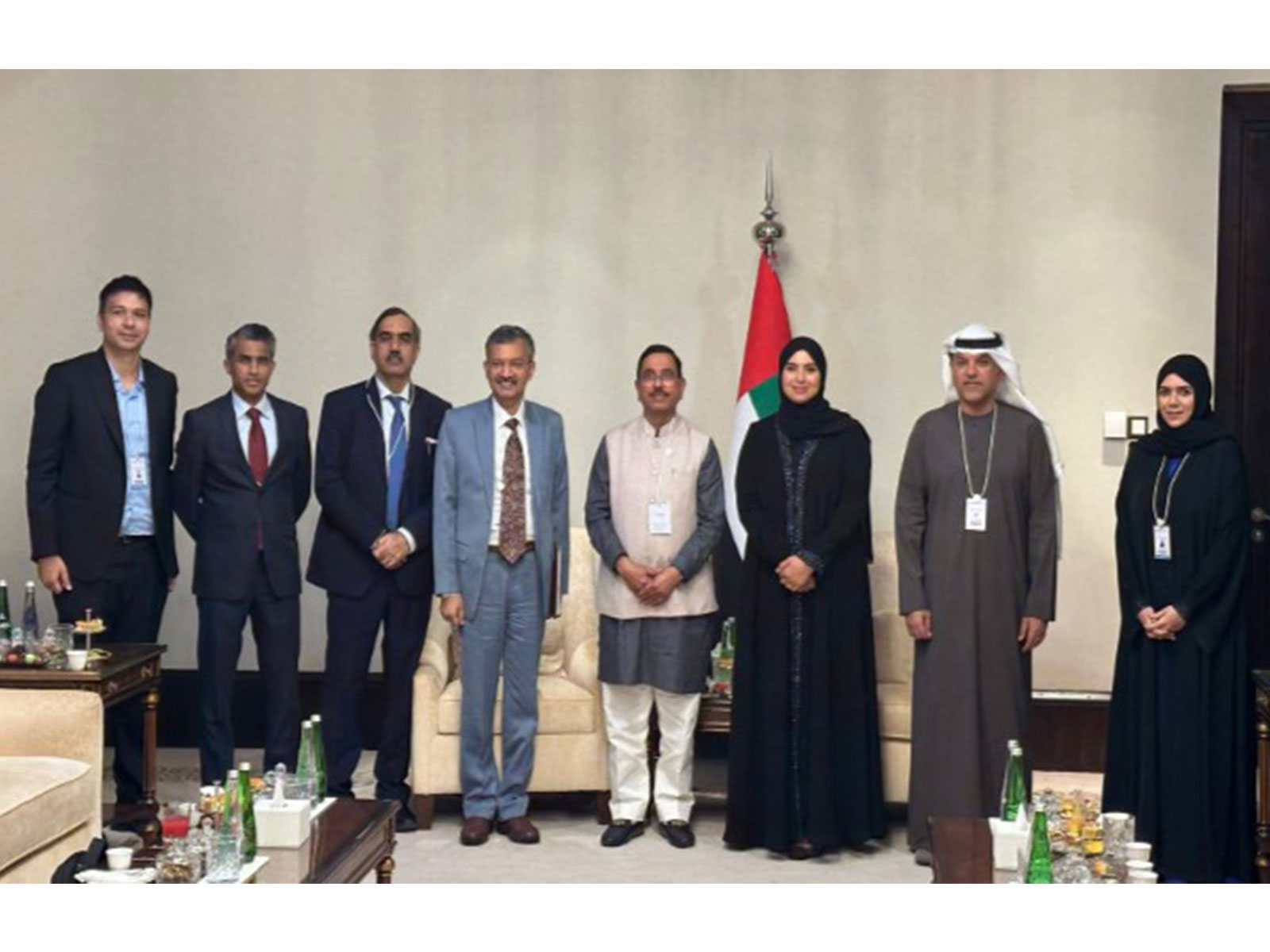 Union Minister for New and Renewable Energy, Pralhad Joshi at the International Renewable Energy Agency (IRENA) in Abu Dhabi (Photo/X/@JoshiPralhad)