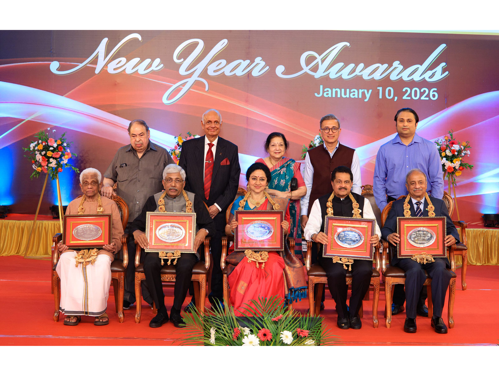 Distinguished awardees honoured at the Manipal Groups' New Year Awards 2026 ceremony, held on 10 January in Manipal