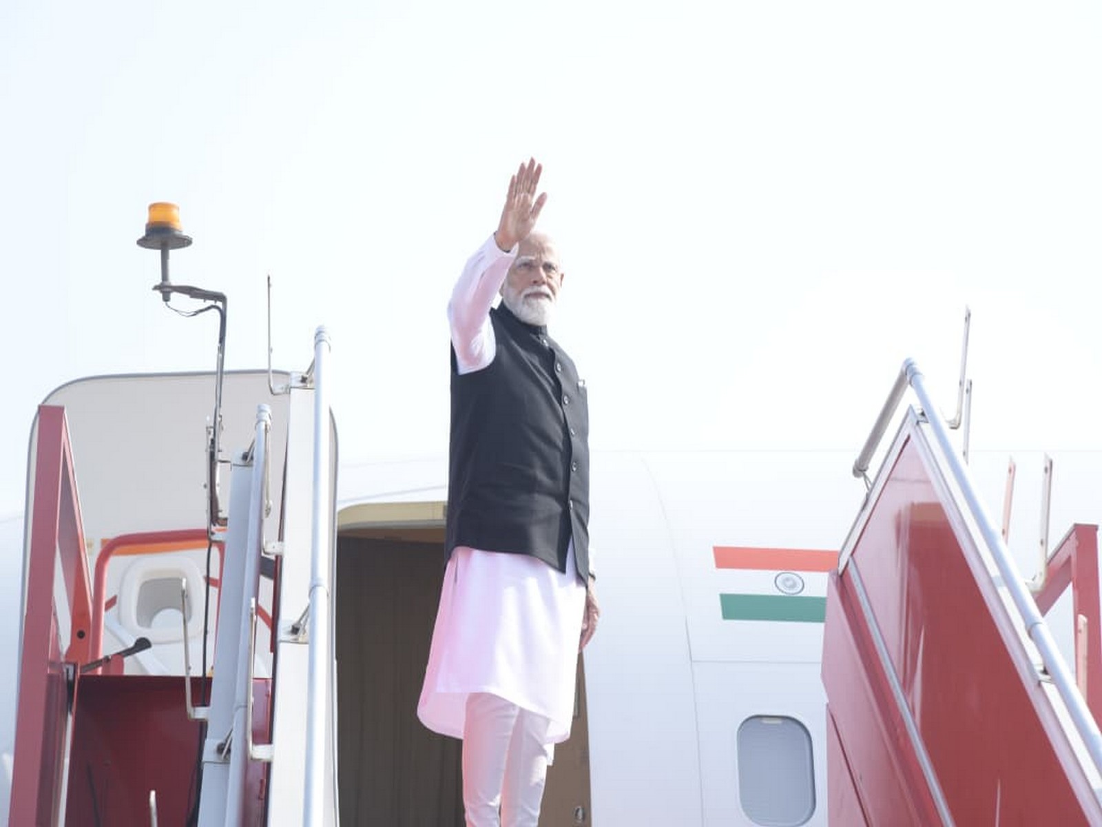 PM Narendra Modi at Ahmedabad airport on Monday. (Photo/Gujarat CMO) PM Narendra Modi at Ahmedabad airport on Monday. (Photo/Gujarat CMO)