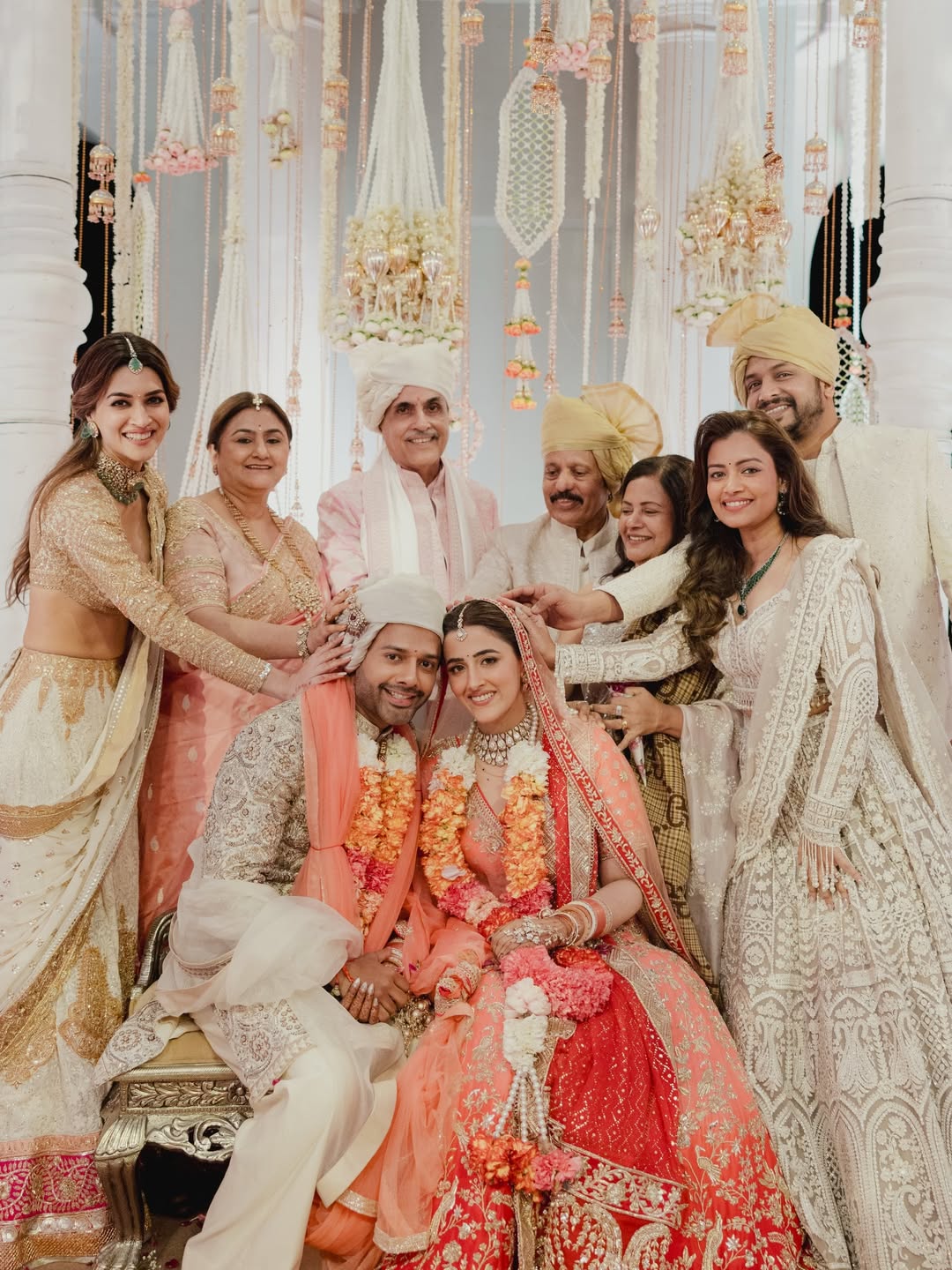 Nupur Sanon shares dreamy pics from her traditional Hindu wedding with Stebin, sister Kriti reacts with nazar emoji