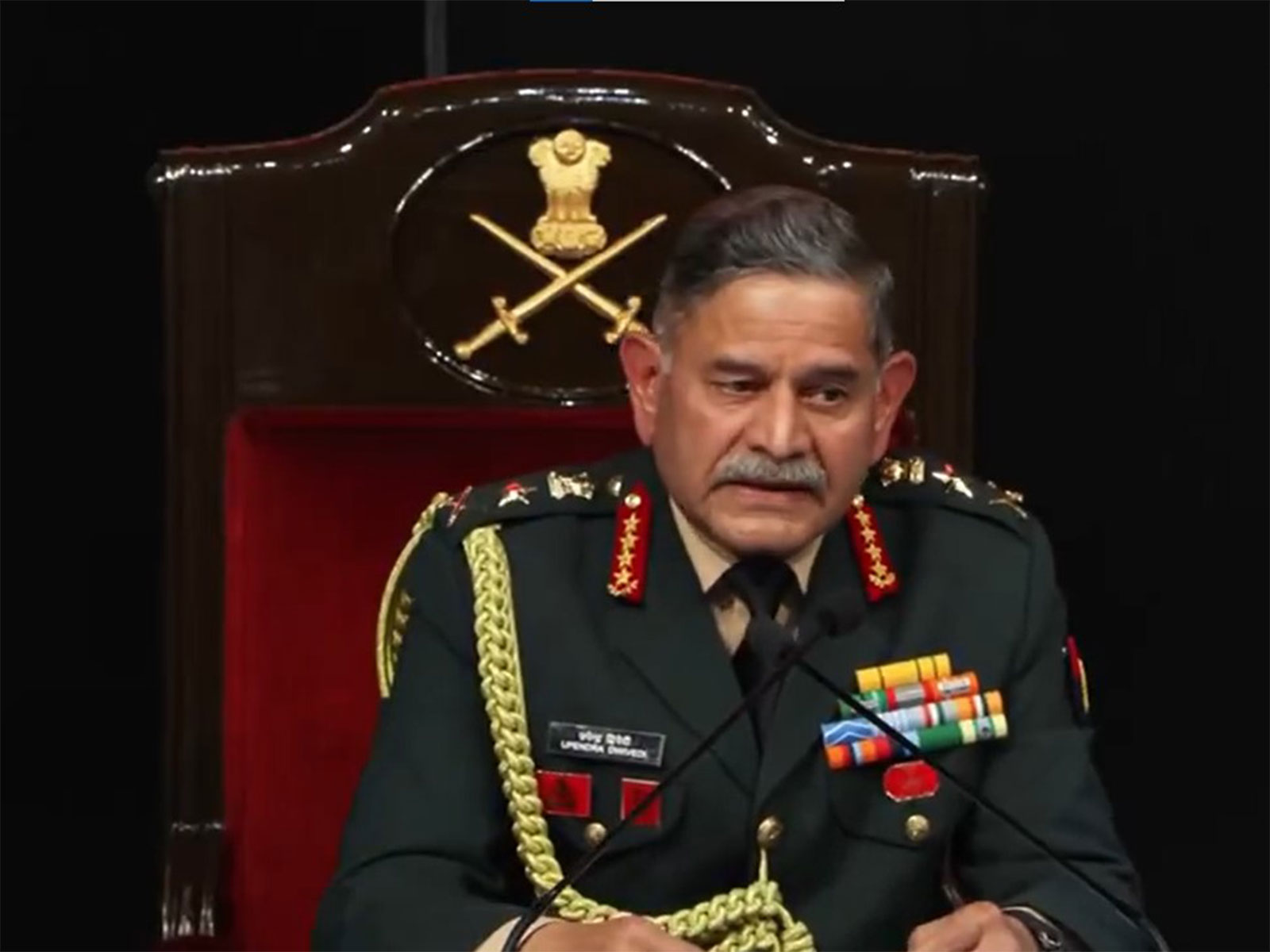 Indian Army chief General Upendra Dwivedi (Photo/ANI) Indian Army chief General Upendra Dwivedi (Photo/ANI)