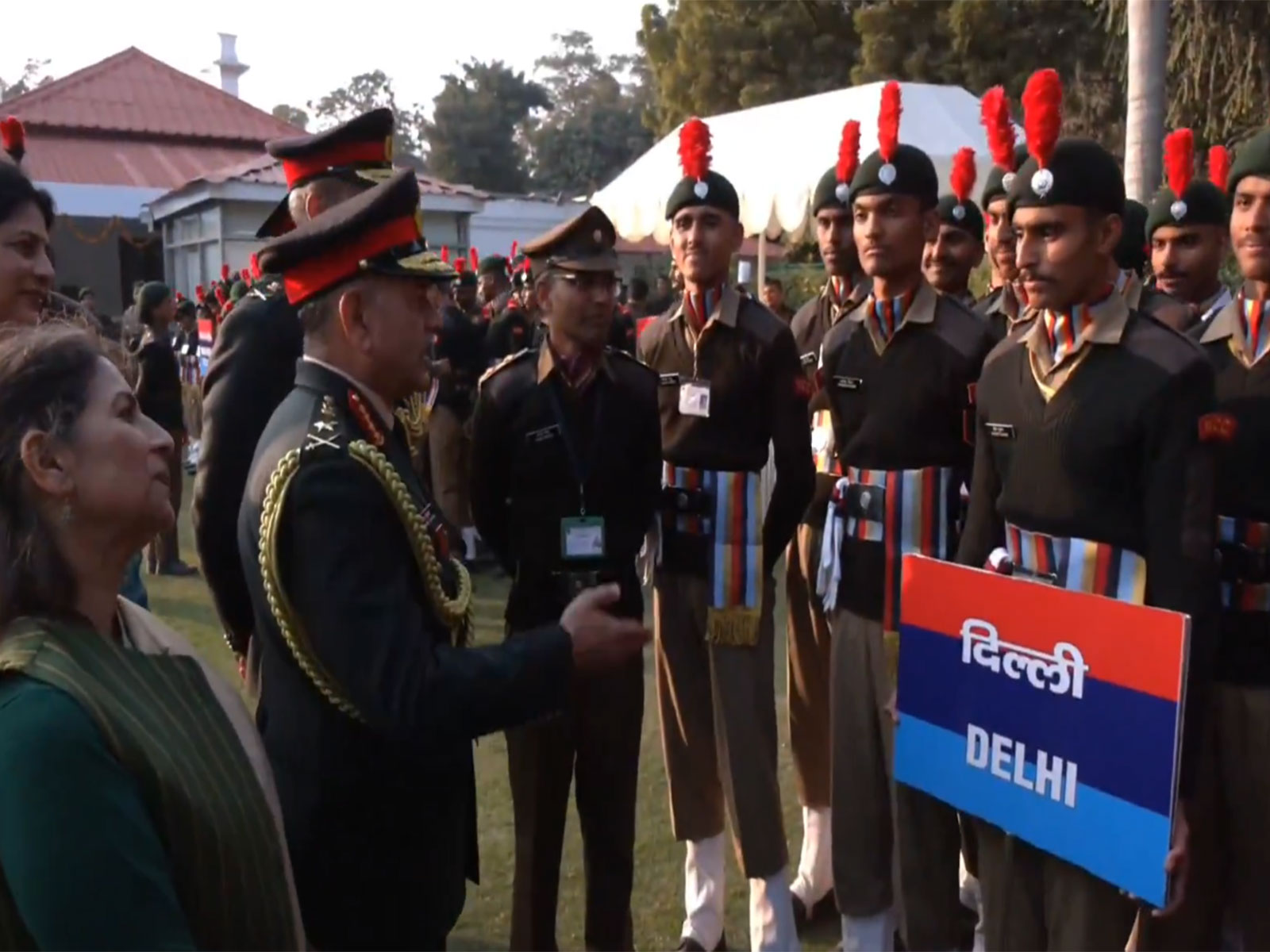COAS General Upendra Dwivedi interacts with NCC cadets (Photo/ ANI) COAS General Upendra Dwivedi interacts with NCC cadets (Photo/ ANI)