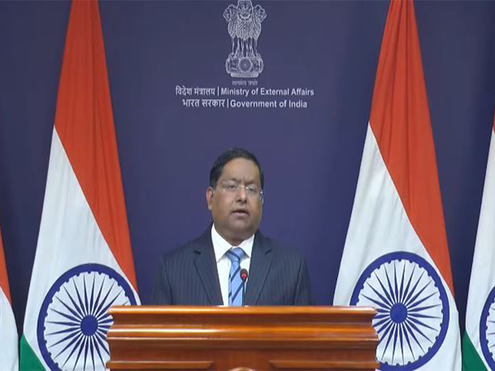 MEA Spokesperson Randhir Jaiswal (Photo/ Youtube @MEAIndia)