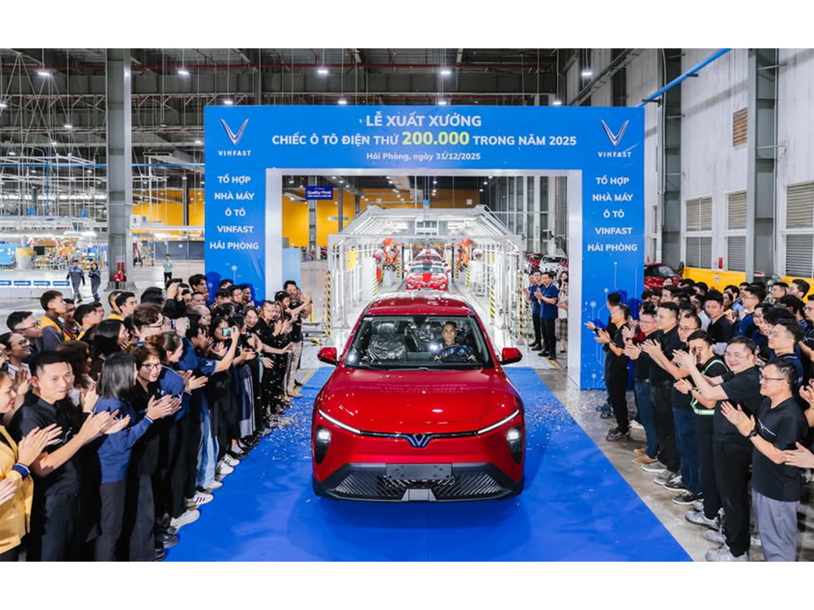 VinFast rolled its 200,000th electric vehicle of 2025 out of the Hai Phong plant VinFast rolled its 200,000th electric vehicle of 2025 out of the Hai Phong plant