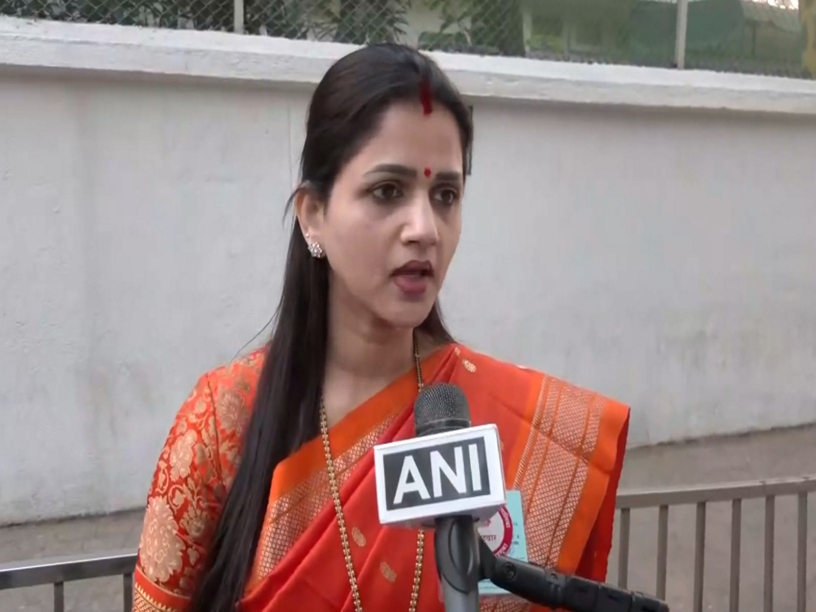 Shiv Sena candidate Priya Sarvankar (Photo/ANI)
