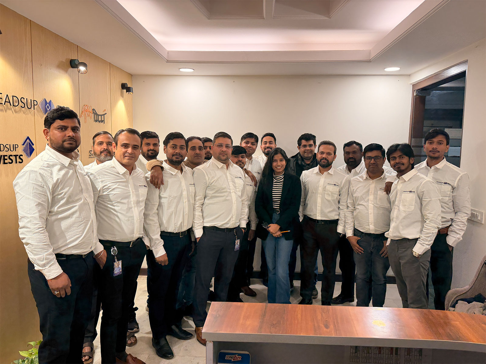 The Headsup B2B team at the company’s New Delhi office