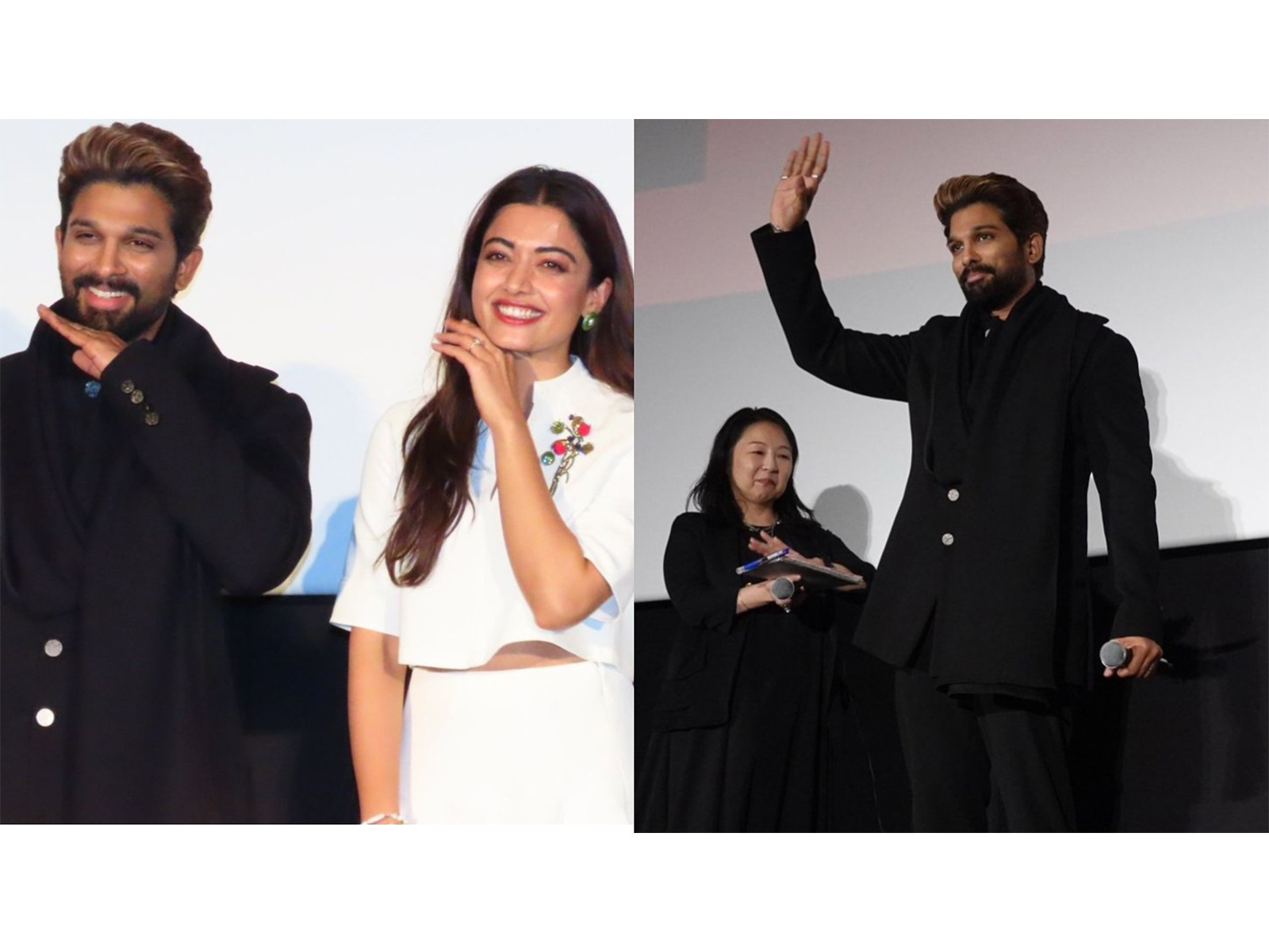Allu Arjun, Rashmika Mandanna in Japan (Photo/X@MythriOfficial)