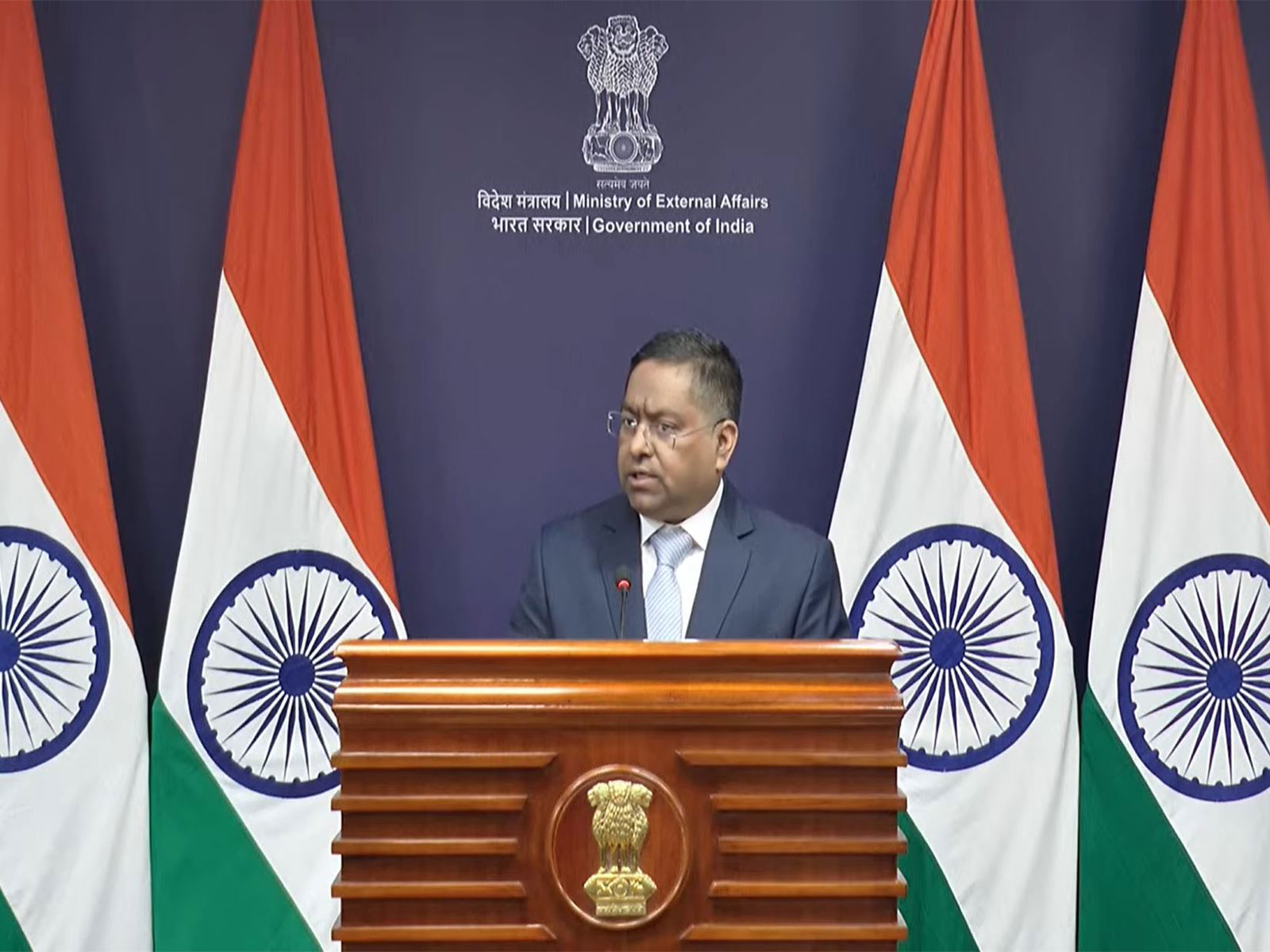 MEA Spokesperson Randhir Jaiswal (Photo/ Youtube @MEAIndia)