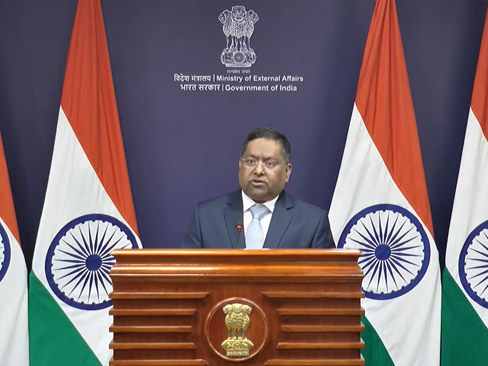 MEA Spokesperson Randhir Jaiswal (Photo/Youtube @MEAIndia)