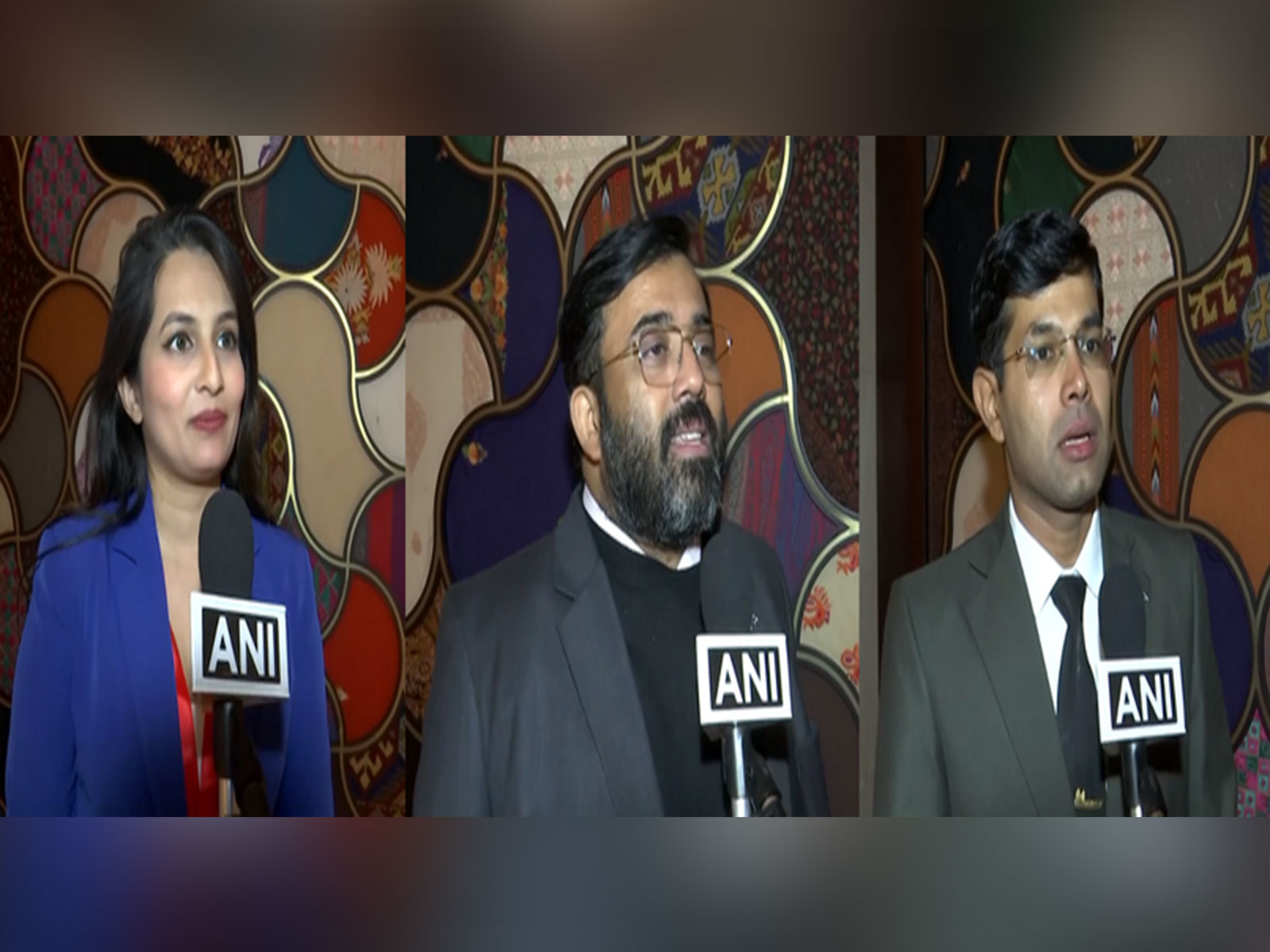 Aishwarya Karnataki, Samuel John, Commander Sudheesh TM (retd) (Photo/ANI)