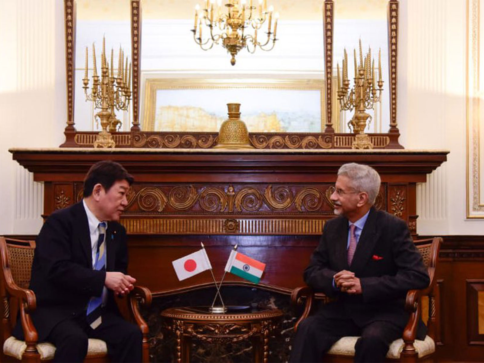 External Affairs Minister S Jaishankar with Japanese Foreign Minister Toshimitsu Motegi (Photo/X@DrSJaishankar)