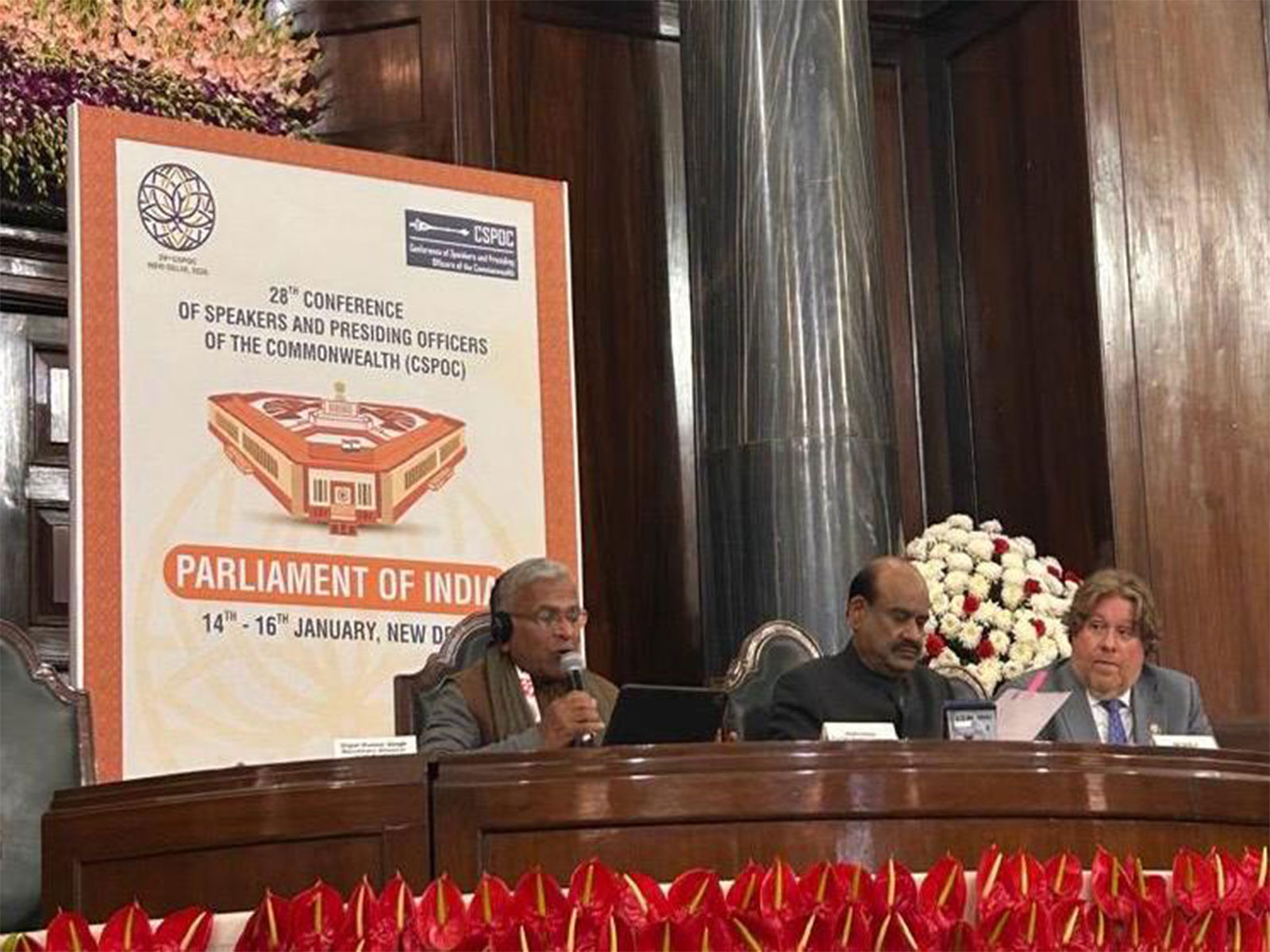 Rajya Sabha Deputy Chairman Harivansh with Lok Sabha Speaker Om Birla  (File Photo/ANI)